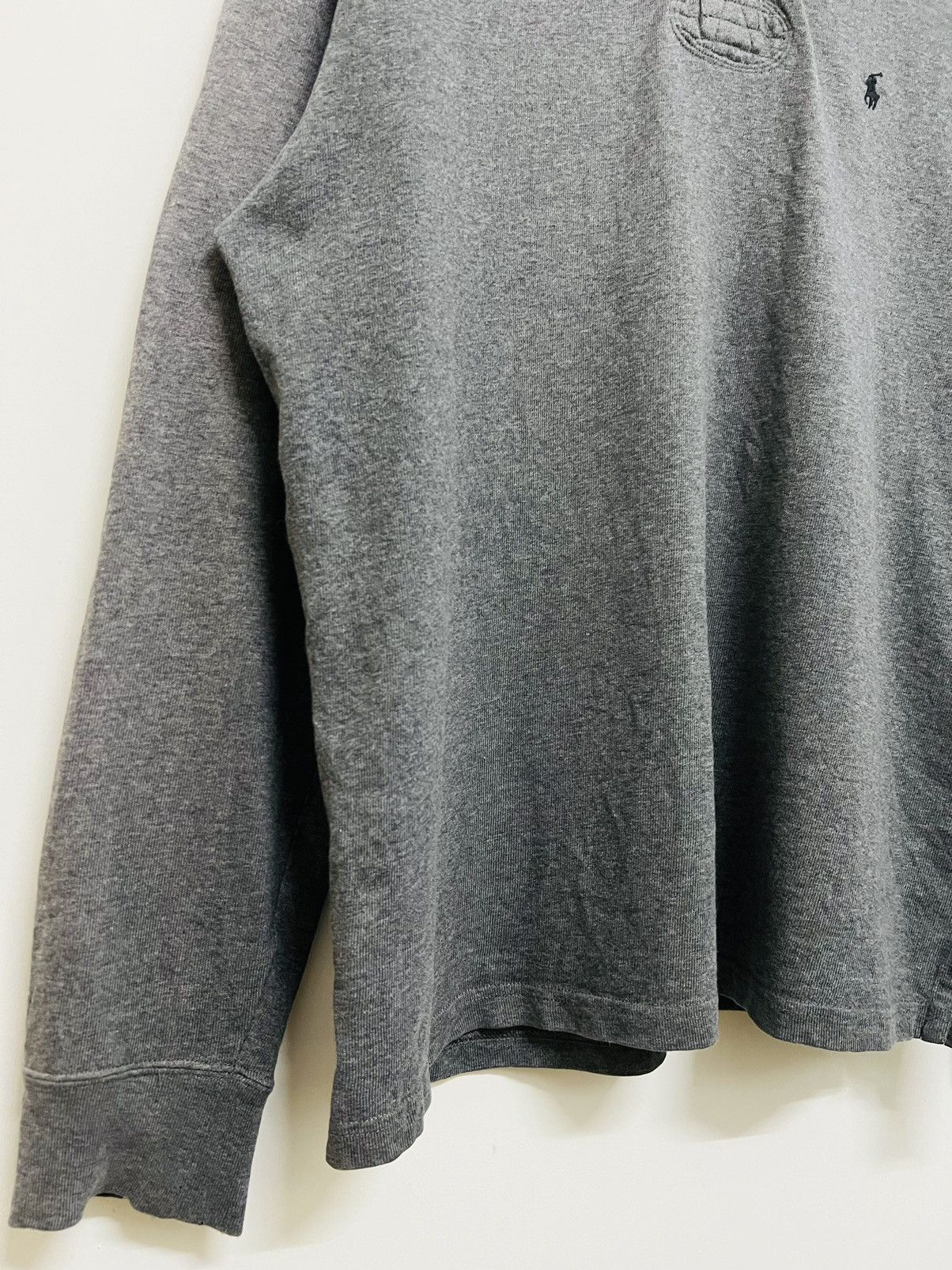 Polo Ralph Lauren × Ralph Lauren × Vintage Vintage Polo Ralph Lauren Rugby Long Sleeve Polo Shirt Size US XL / EU 56 / 4 - 3 Thumbnail