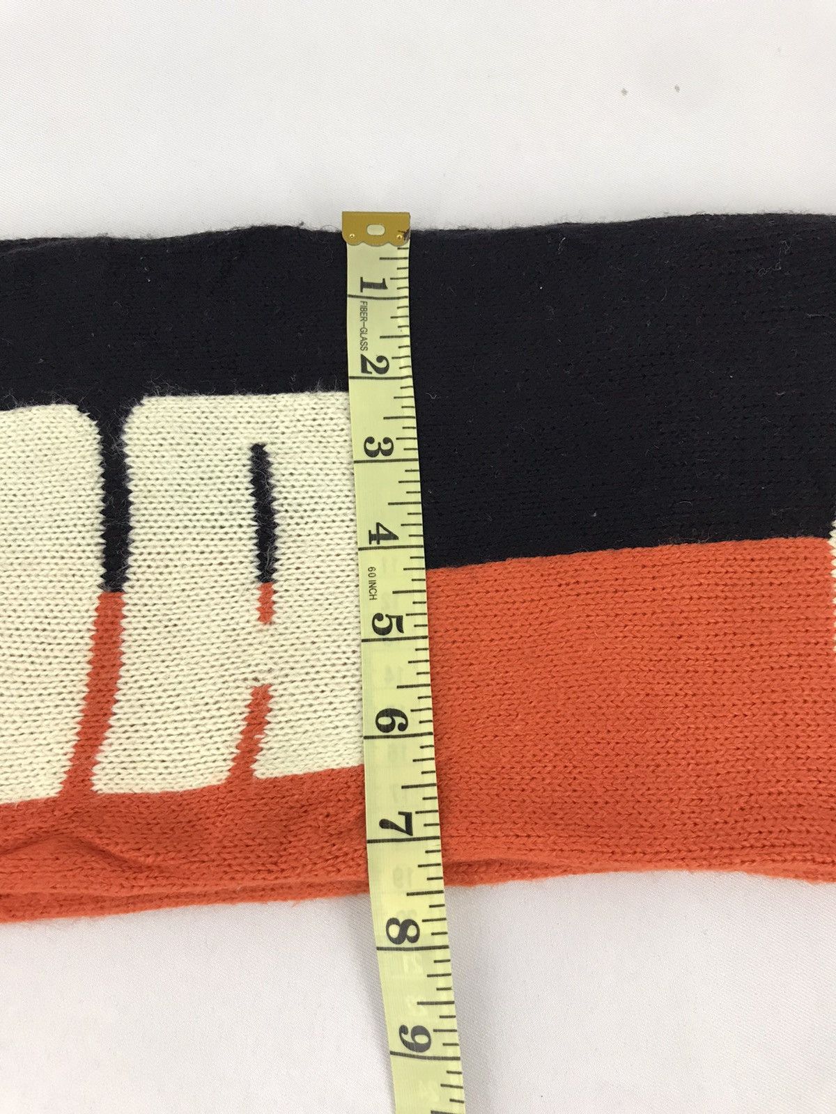 Puma Vintage Puma Spell Out Colour Block Muffler Scarf Pure Wool Size ONE SIZE - 3 Thumbnail