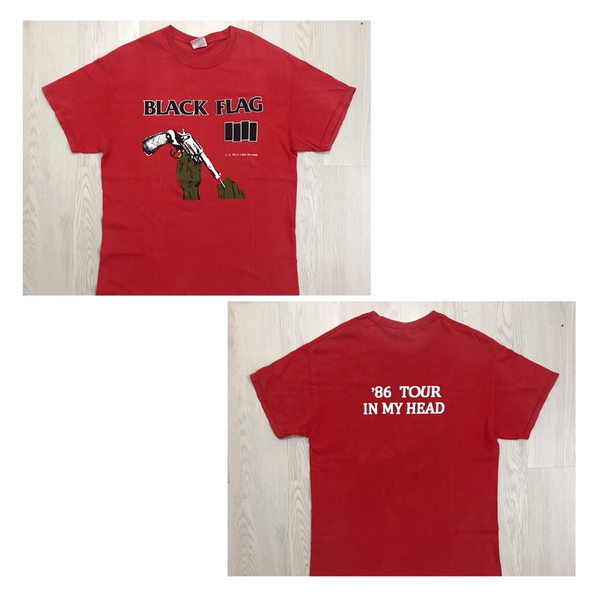 Band Tees Vintage BLACK FLAG Band Tee In My Head 86 Tour Weezer Size US M / EU 48-50 / 2 - 1 Thumbnail