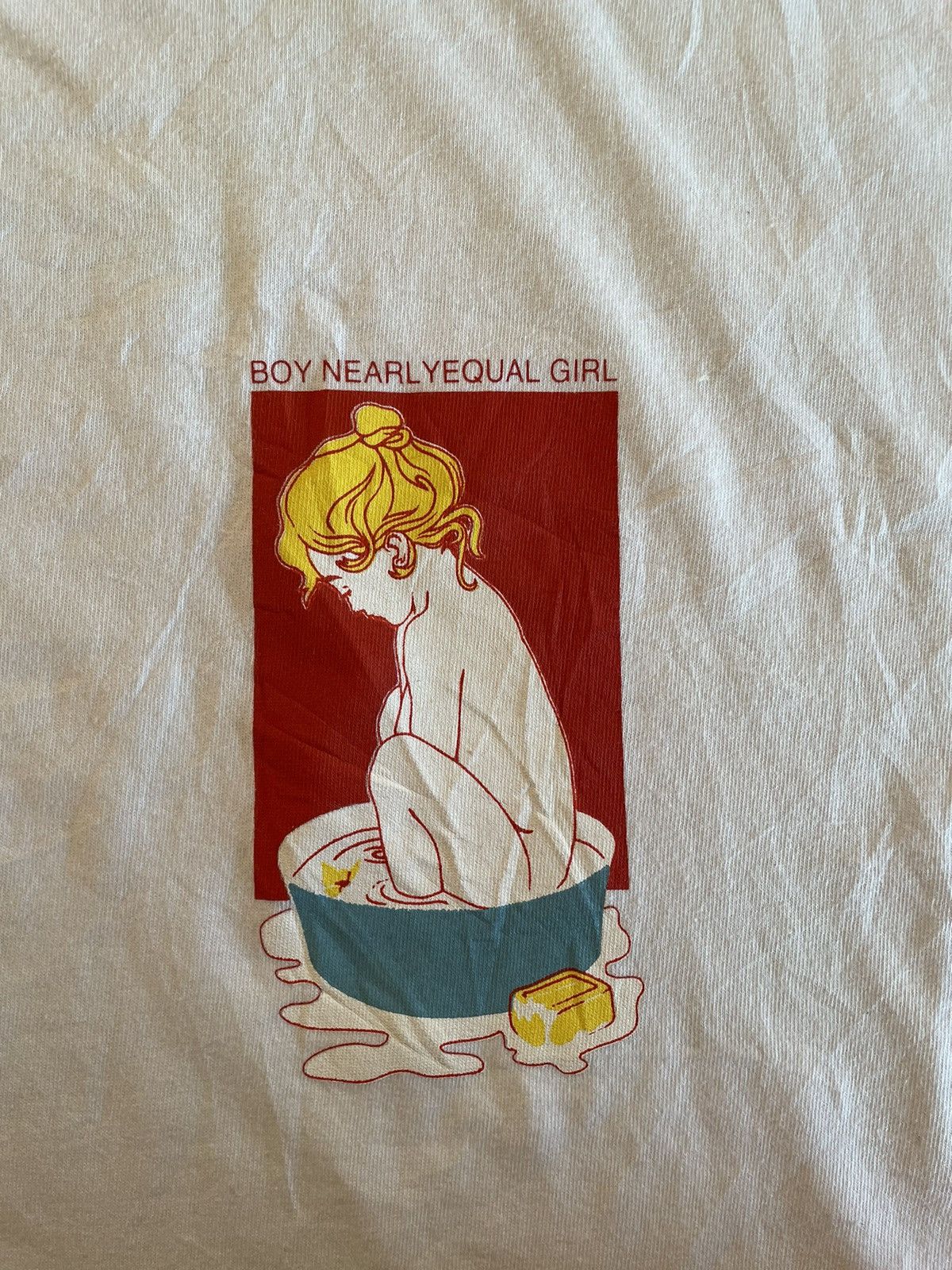 Japanese Brand BOY NEARLYEQUAL GIRL TEE Size US M / EU 48-50 / 2 - 3 Thumbnail