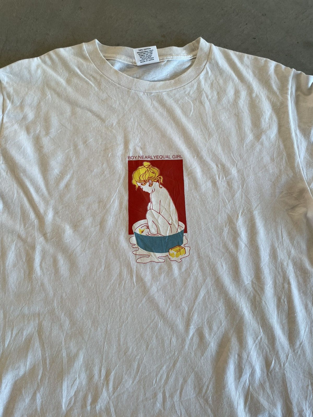 Japanese Brand BOY NEARLYEQUAL GIRL TEE Size US M / EU 48-50 / 2 - 2 Thumbnail