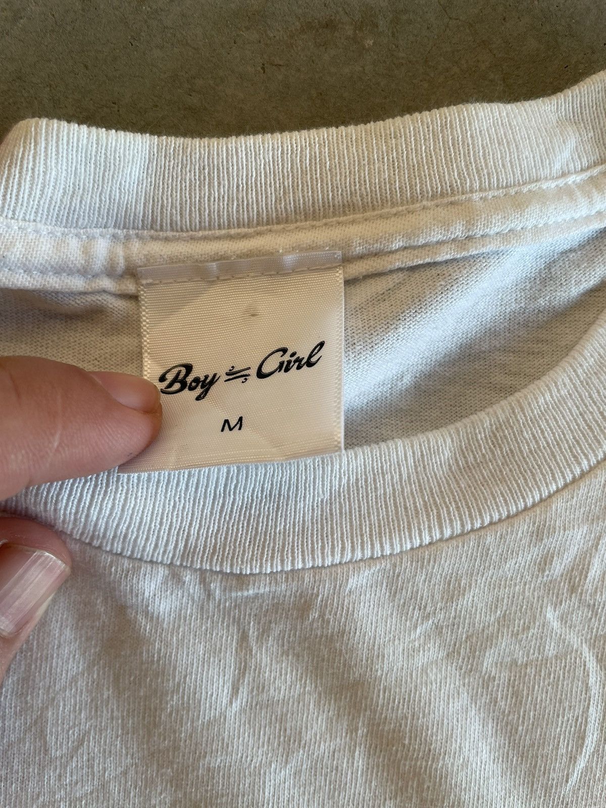 Japanese Brand BOY NEARLYEQUAL GIRL TEE Size US M / EU 48-50 / 2 - 4 Thumbnail