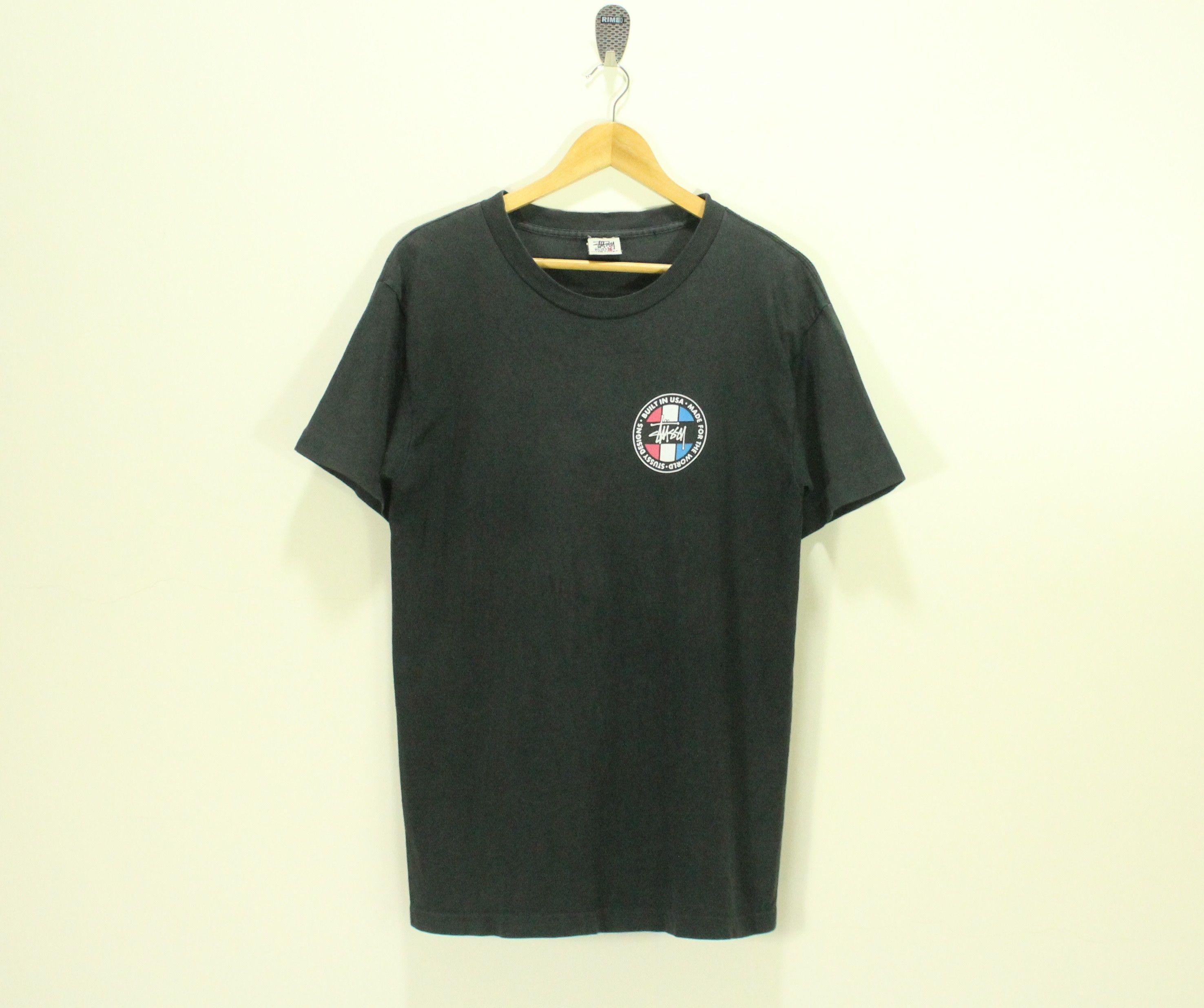 Stussy × Vintage Vintage 90s STUSSY T Shirt Big Logo Single Stitch Faded Size US M / EU 48-50 / 2 - 3 Thumbnail