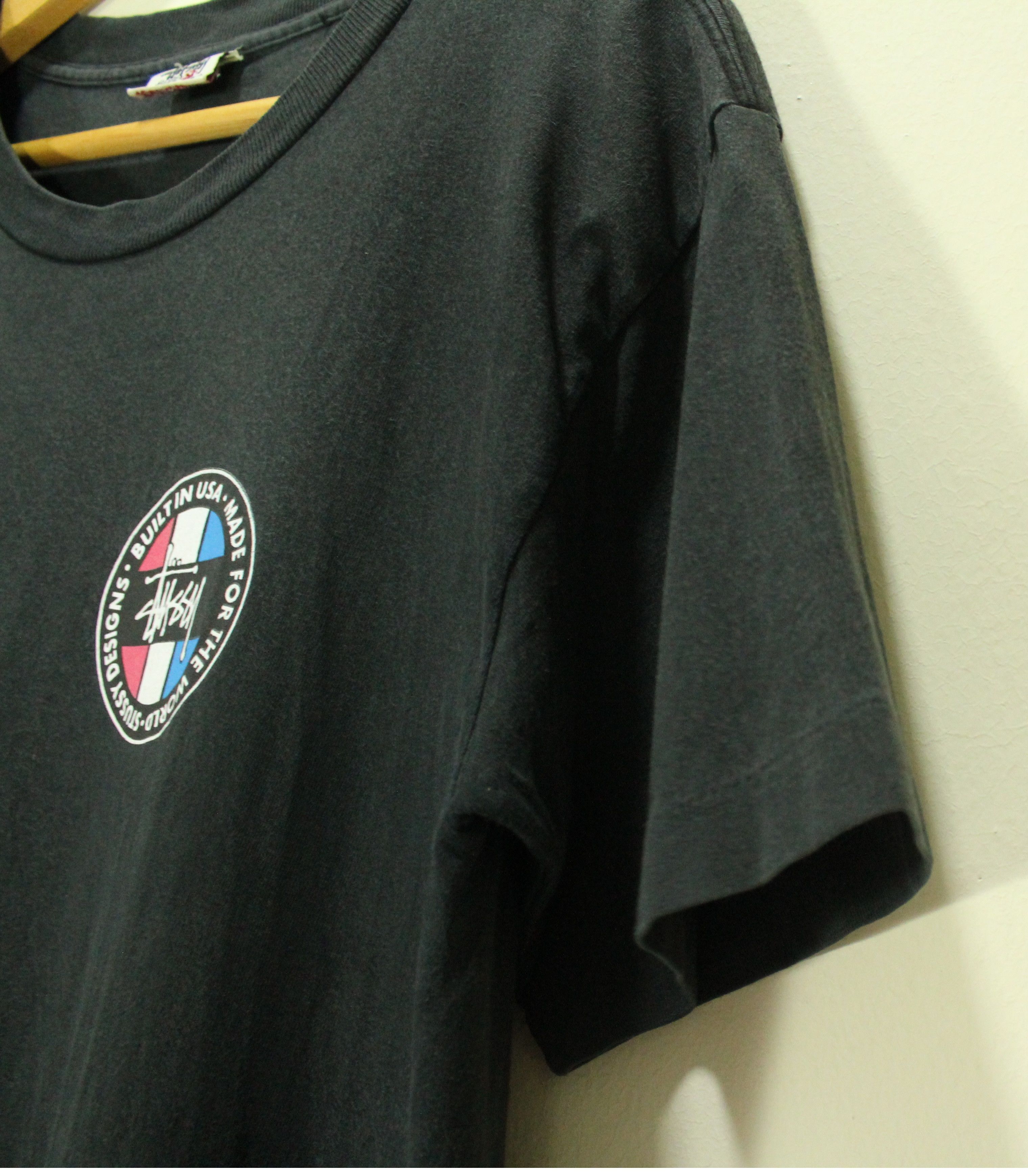 Stussy × Vintage Vintage 90s STUSSY T Shirt Big Logo Single Stitch Faded Size US M / EU 48-50 / 2 - 5 Thumbnail