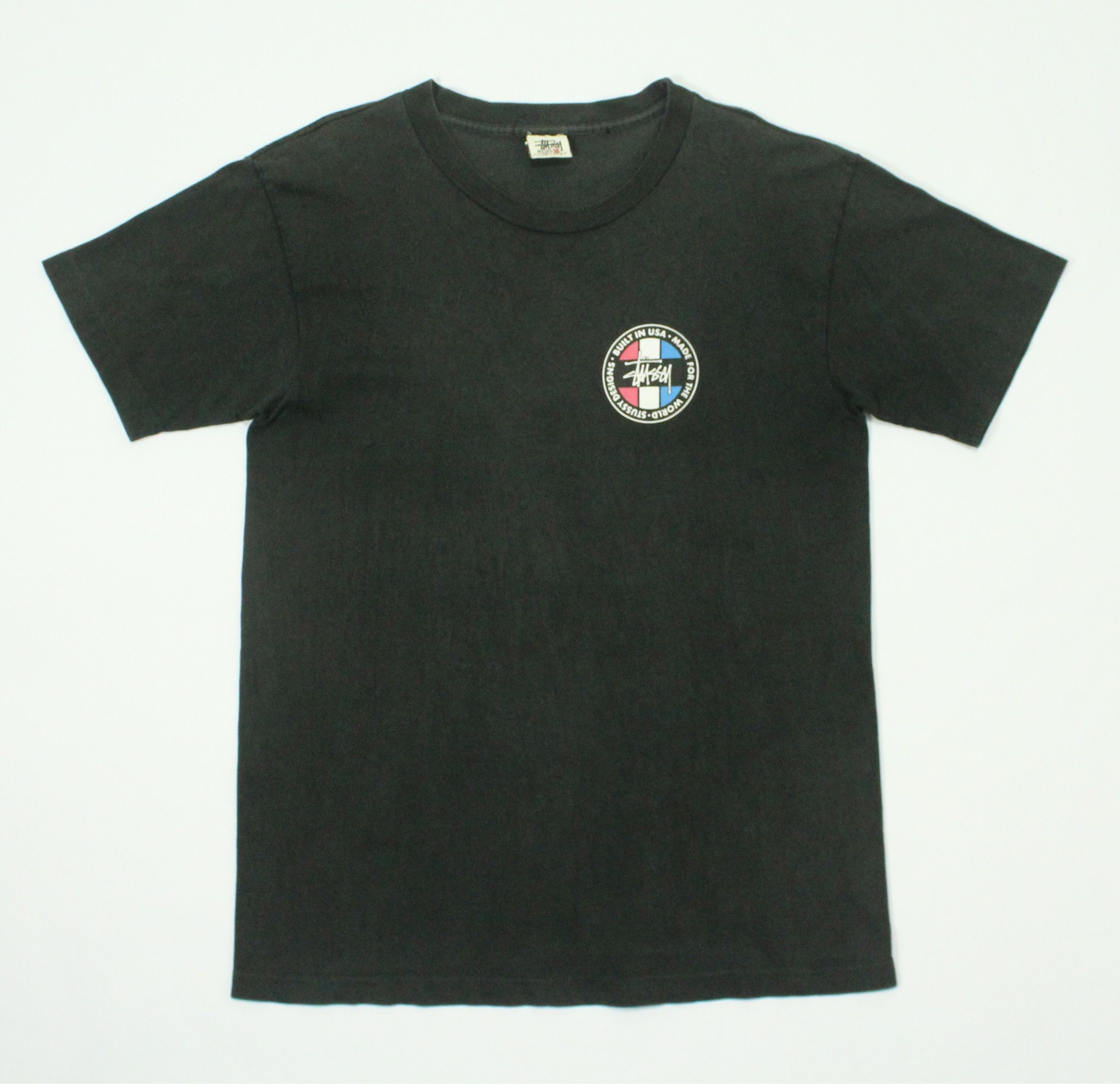 Stussy × Vintage Vintage 90s STUSSY T Shirt Big Logo Single Stitch Faded Size US M / EU 48-50 / 2 - 7 Thumbnail