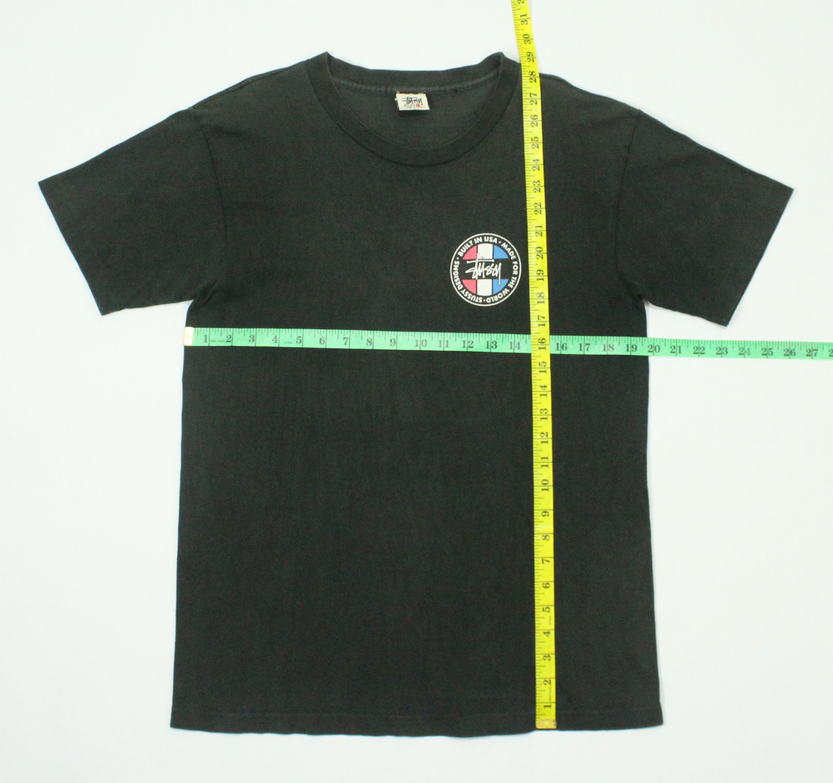 Stussy × Vintage Vintage 90s STUSSY T Shirt Big Logo Single Stitch Faded Size US M / EU 48-50 / 2 - 14 Thumbnail