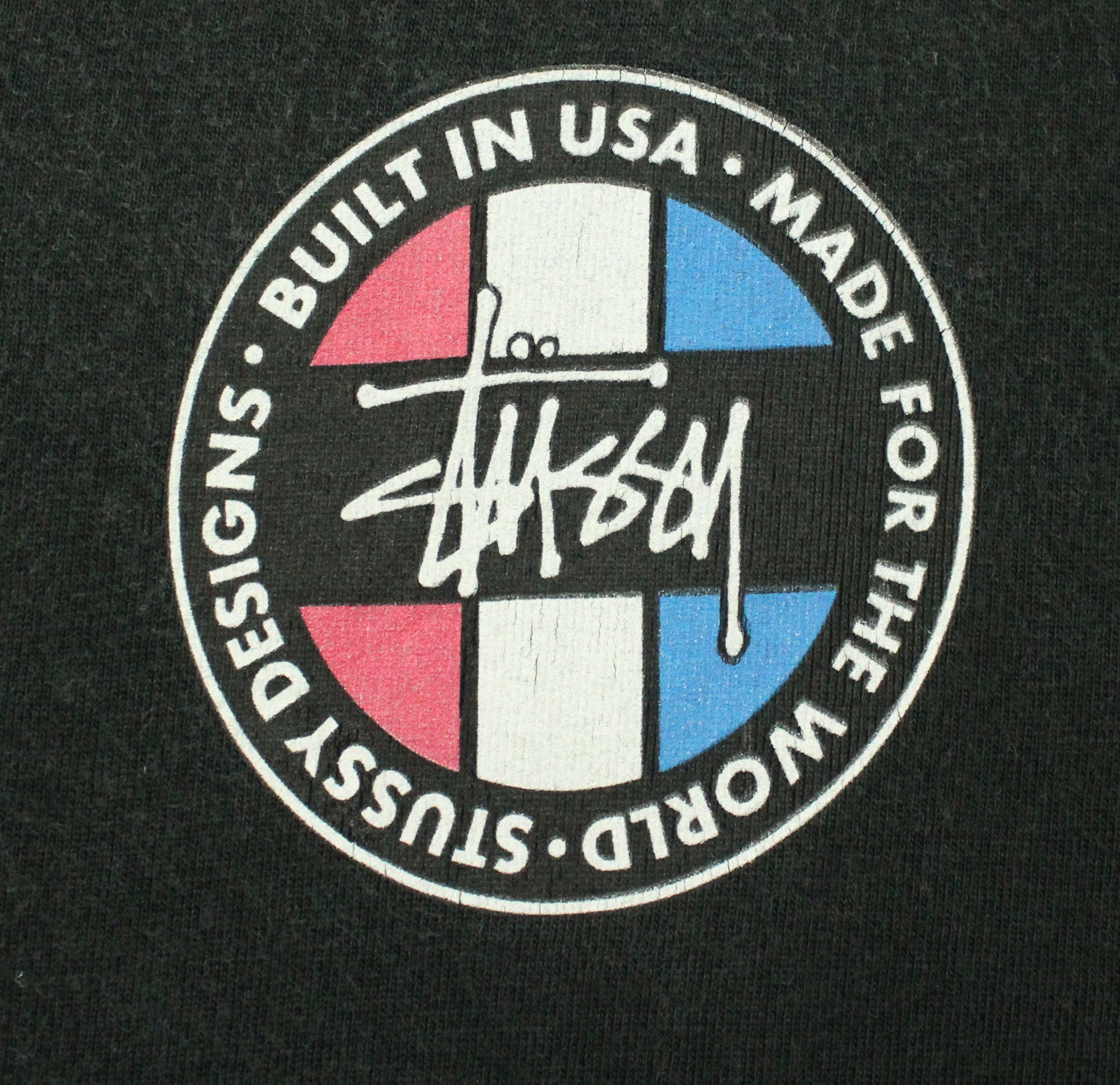 Stussy × Vintage Vintage 90s STUSSY T Shirt Big Logo Single Stitch Faded Size US M / EU 48-50 / 2 - 9 Thumbnail