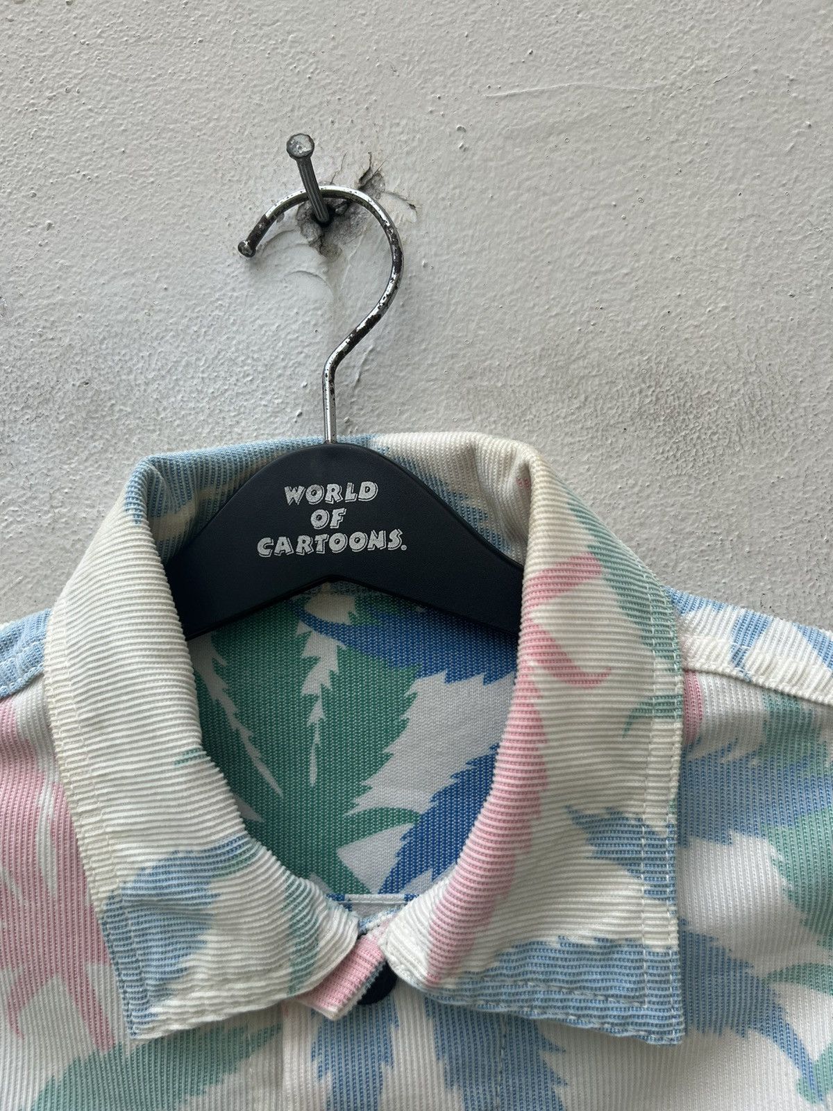 Lucien Pellat-Finet Lucien Pellat Finet Marijuana Leaf Corduroy Trucker Jacket Size US XS / EU 42 / 0 - 7 Thumbnail