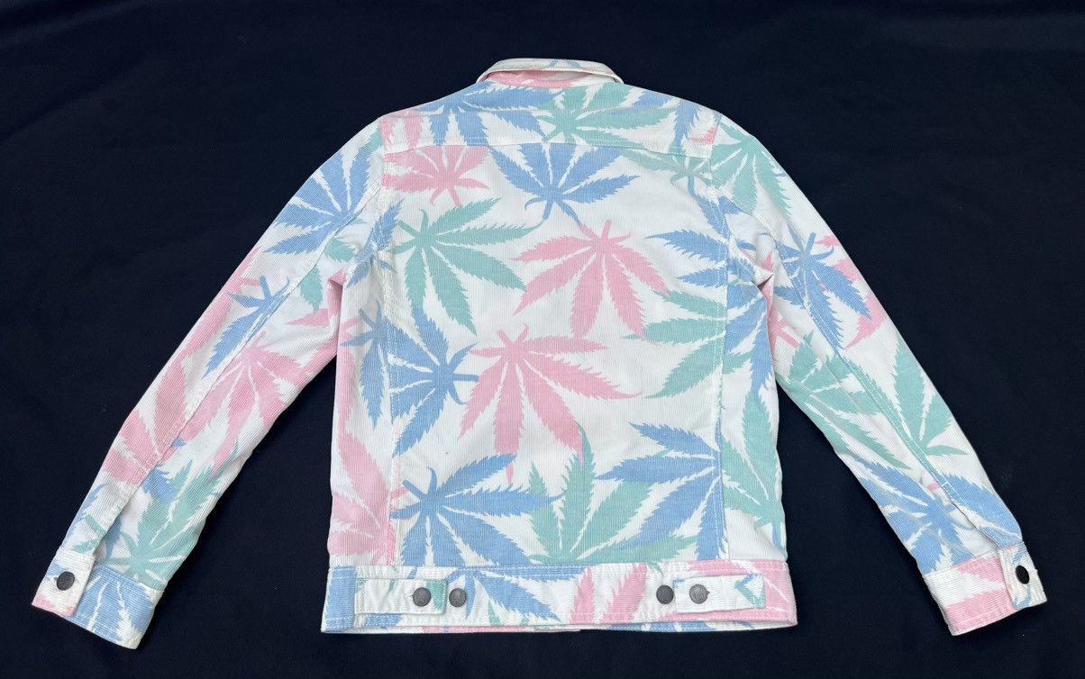 Lucien Pellat-Finet Lucien Pellat Finet Marijuana Leaf Corduroy Trucker Jacket Size US XS / EU 42 / 0 - 4 Thumbnail