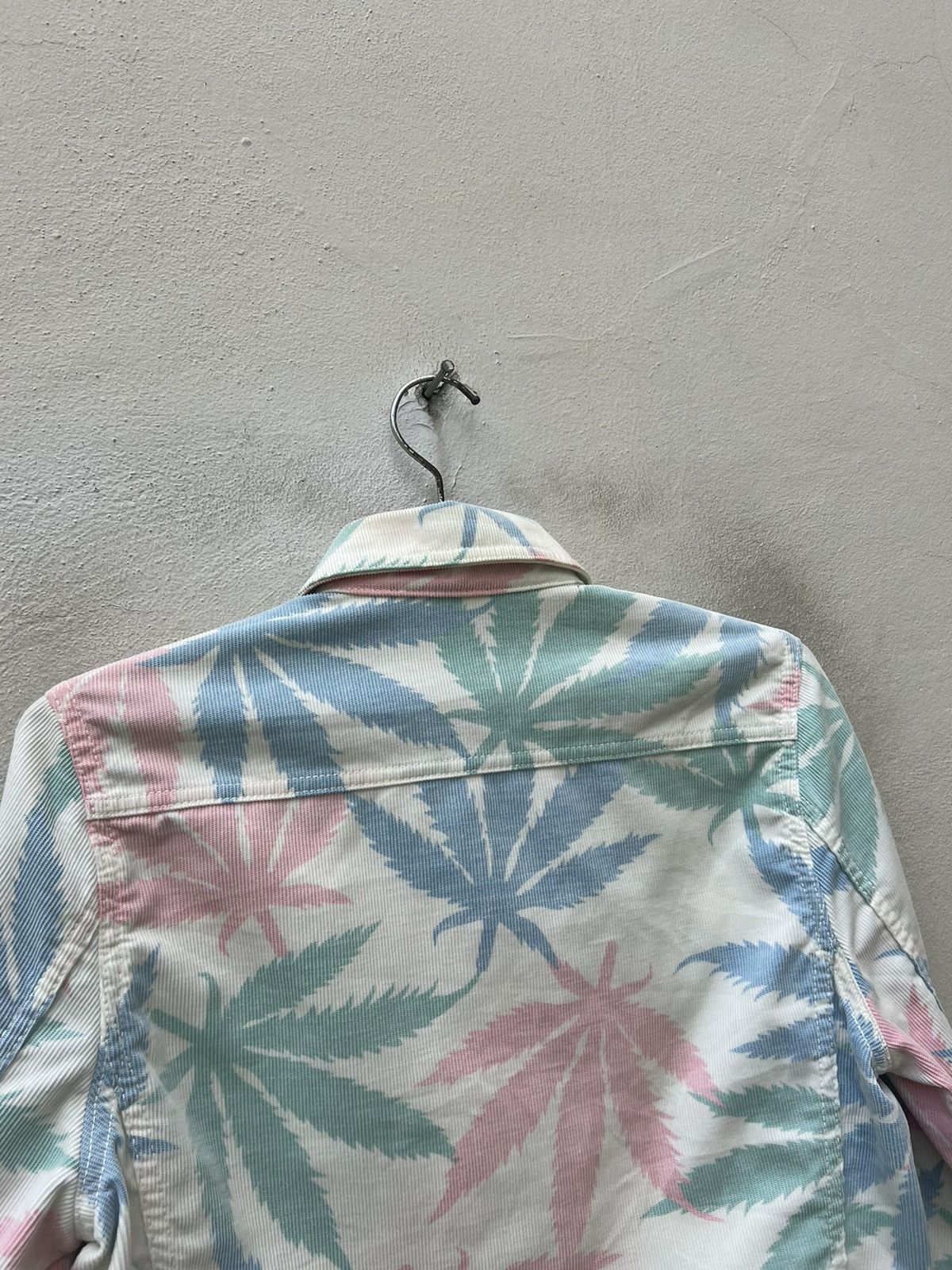Lucien Pellat-Finet Lucien Pellat Finet Marijuana Leaf Corduroy Trucker Jacket Size US XS / EU 42 / 0 - 16 Thumbnail