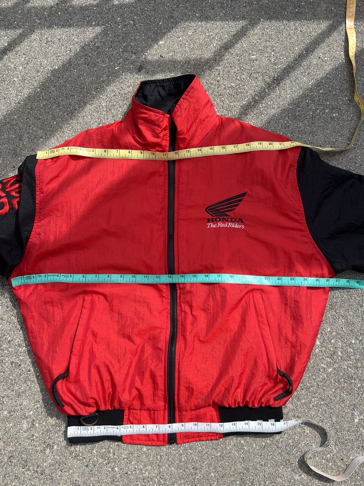 Honda Vintage 80s Honda Racing Red Rider Lined Bomber Jacket Size US M / EU 48-50 / 2 - 2 Thumbnail