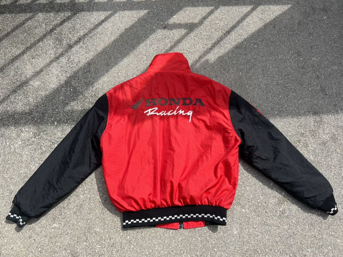 Honda Vintage 80s Honda Racing Red Rider Lined Bomber Jacket Size US M / EU 48-50 / 2 - 4 Thumbnail