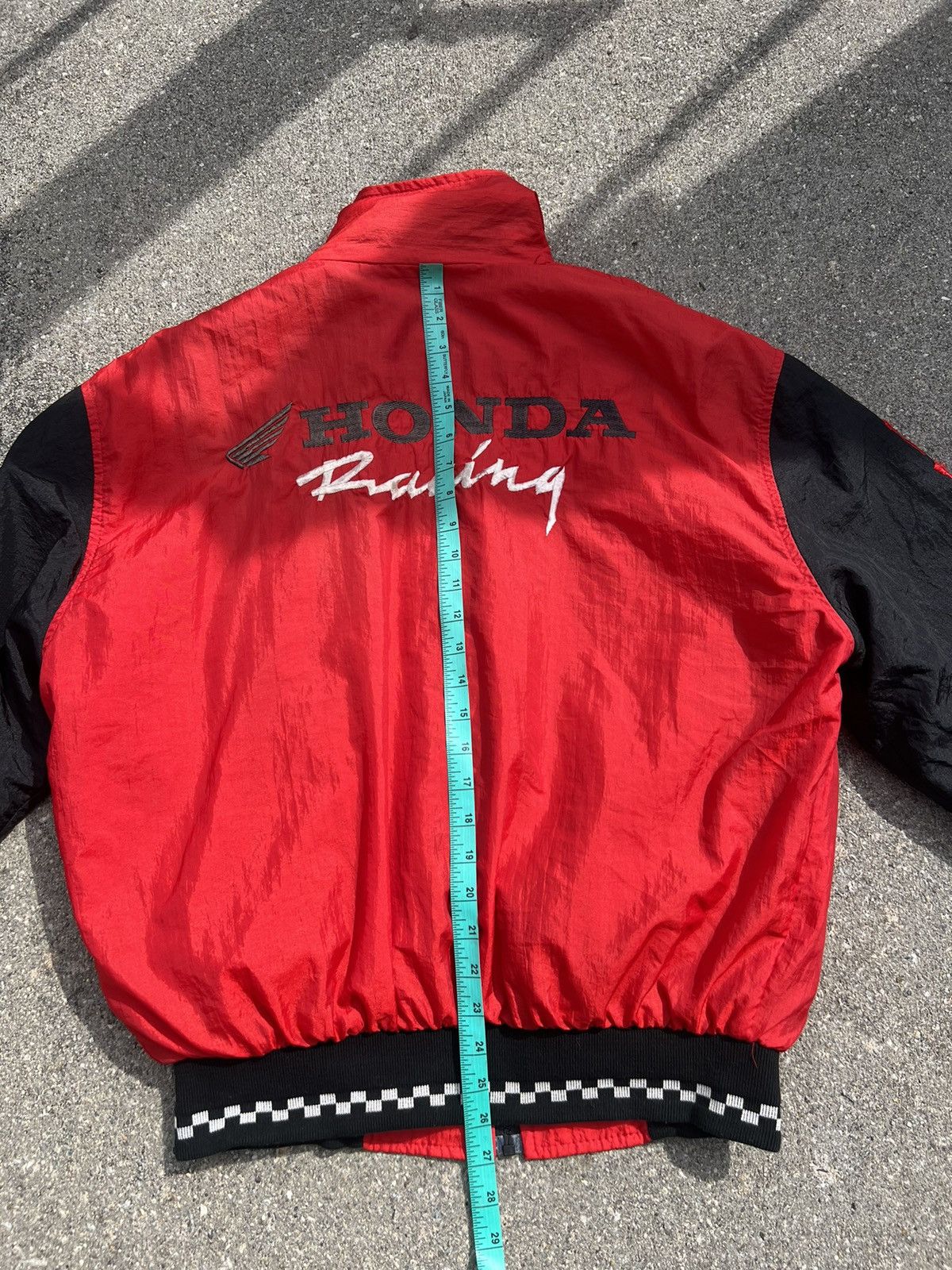 Honda Vintage 80s Honda Racing Red Rider Lined Bomber Jacket Size US M / EU 48-50 / 2 - 5 Thumbnail