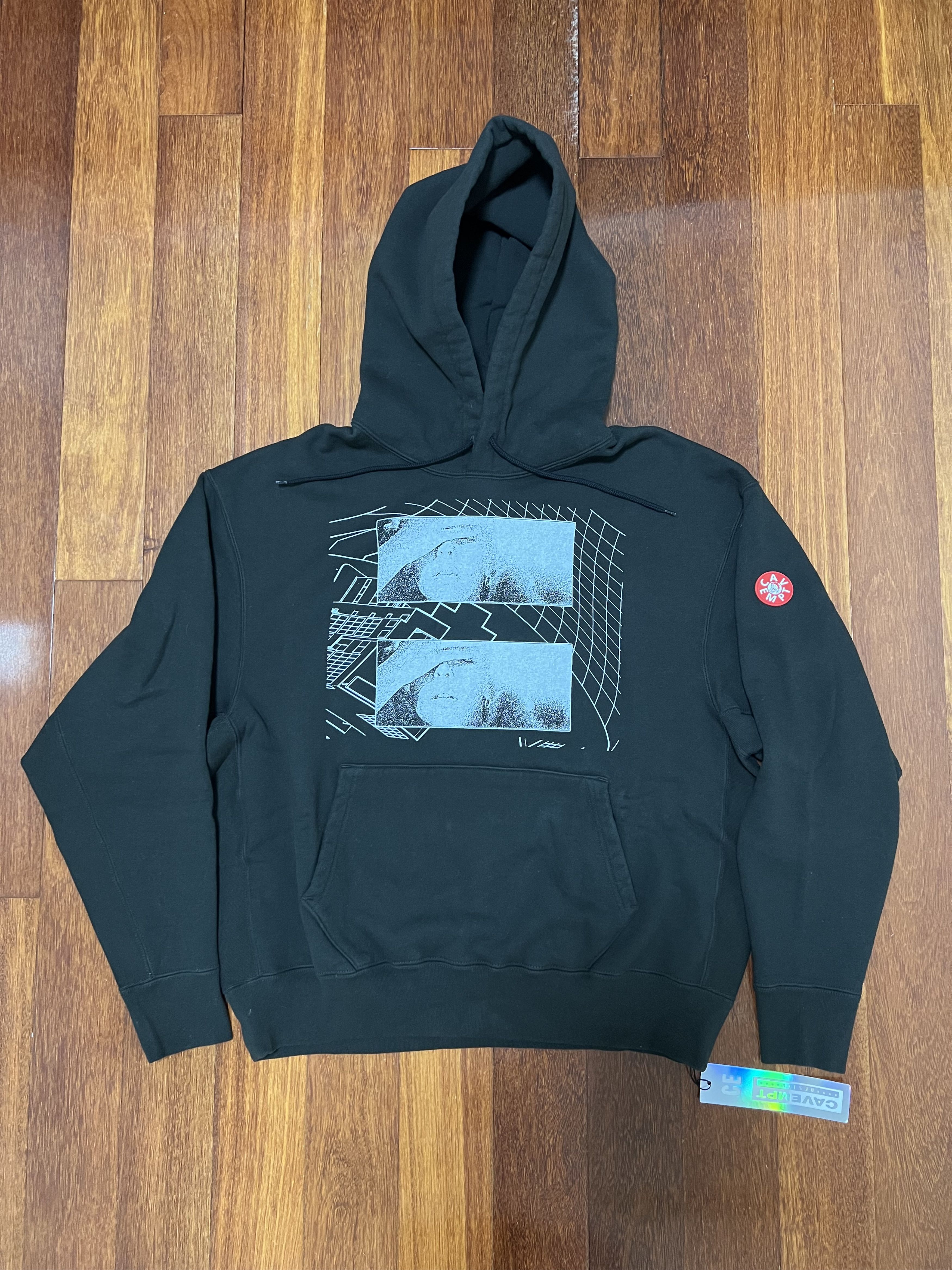 Cav Empt 💚 SS22 Cav Empt Dizziness Heavy Black Hoodie Large NEW Size US L / EU 52-54 / 3 - 3 Thumbnail
