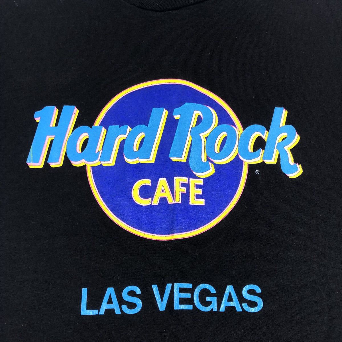 Hard Rock Cafe × Vintage Vintage 80s 90s Hard Rock Cafe Neon Las Vegas T-Shirt Size US S / EU 44-46 / 1 - 2 Thumbnail
