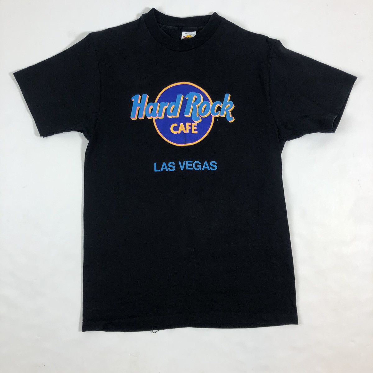 Hard Rock Cafe × Vintage Vintage 80s 90s Hard Rock Cafe Neon Las Vegas T-Shirt Size US S / EU 44-46 / 1 - 8 Thumbnail