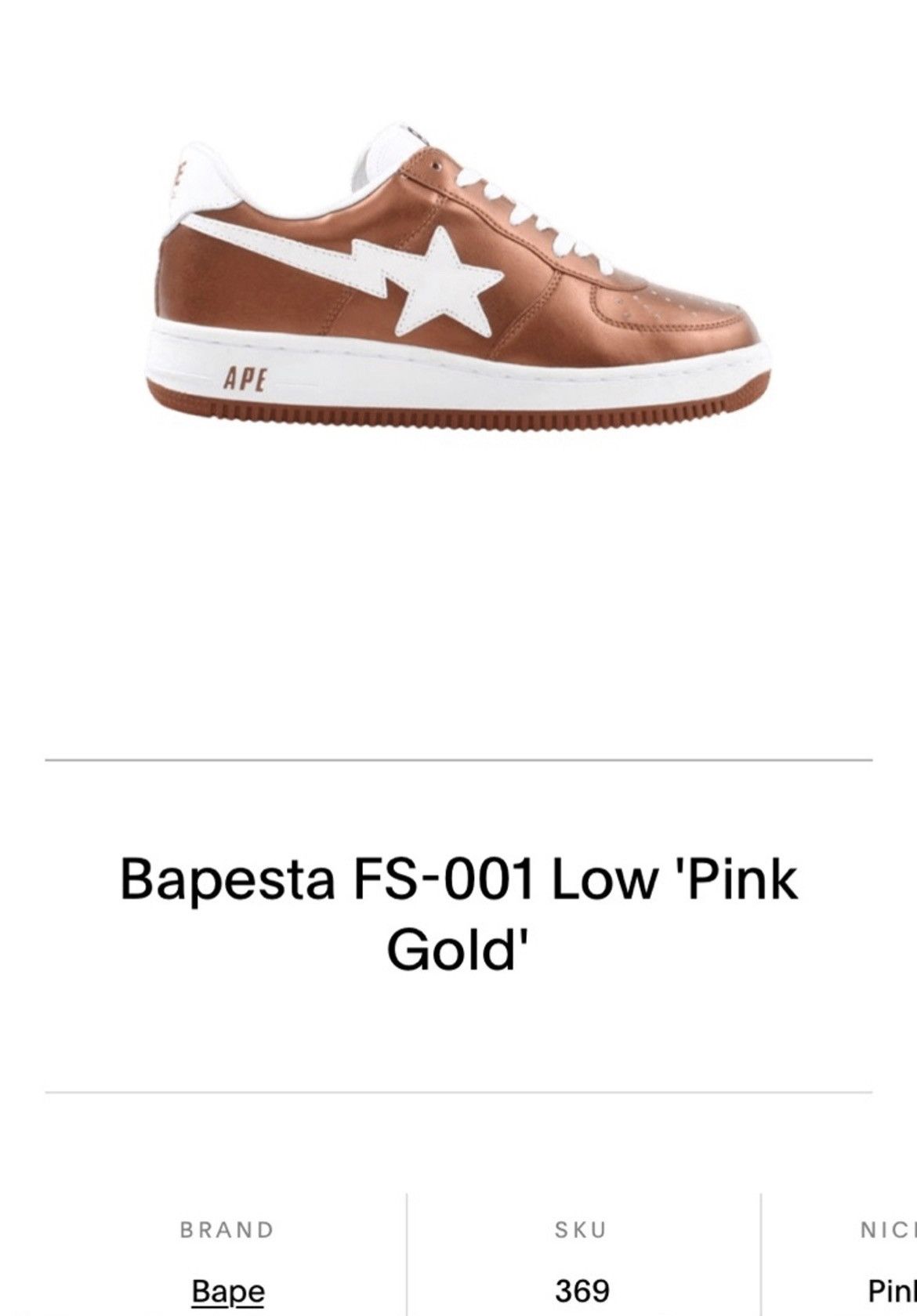 Bape BAPESTA Size US 6 / EU 39 - 15 Thumbnail