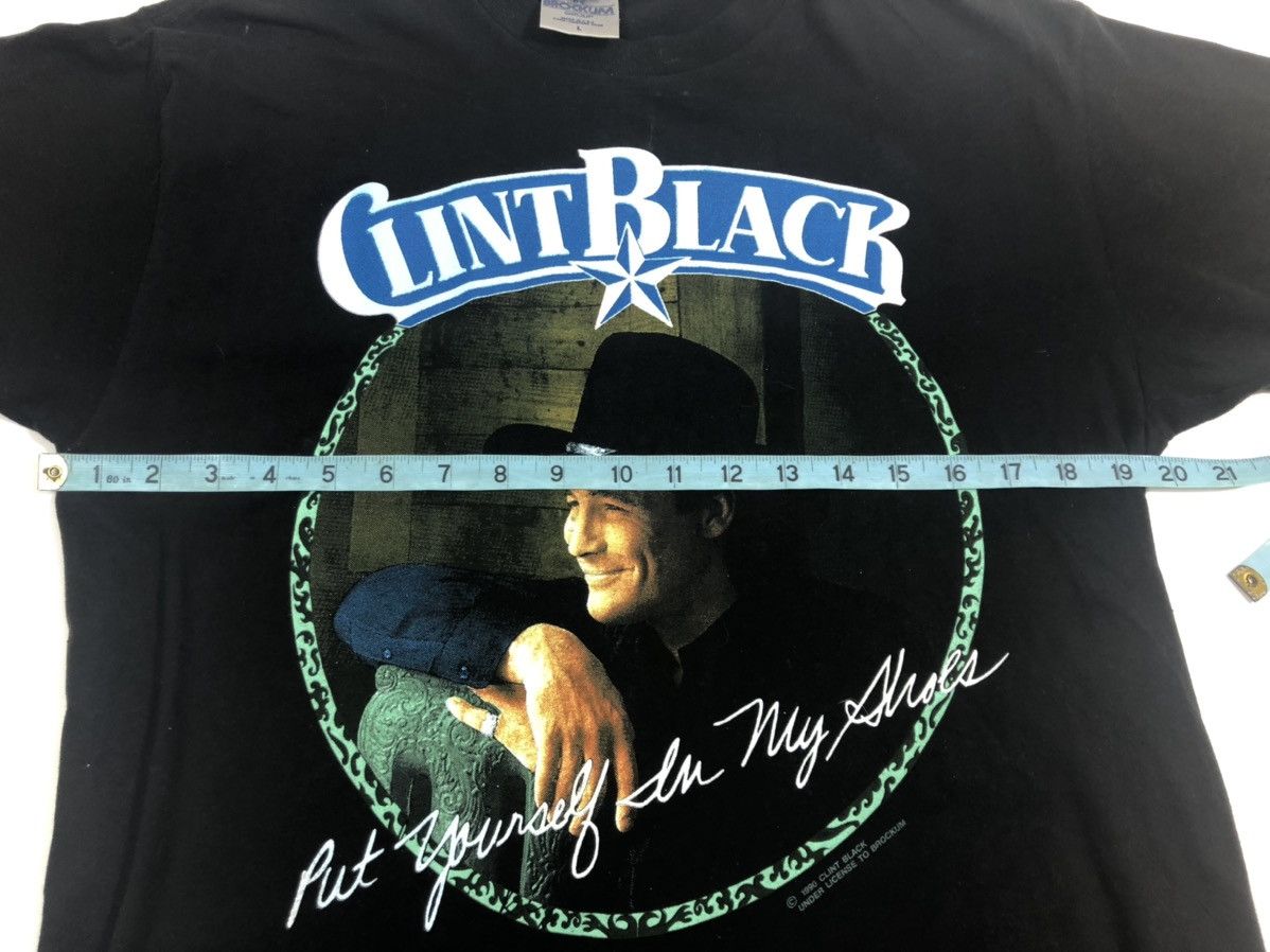 Band Tees Vintage 90s Clint Black Put Yourself In My Shoes T-Shirt Size US S / EU 44-46 / 1 - 8 Thumbnail
