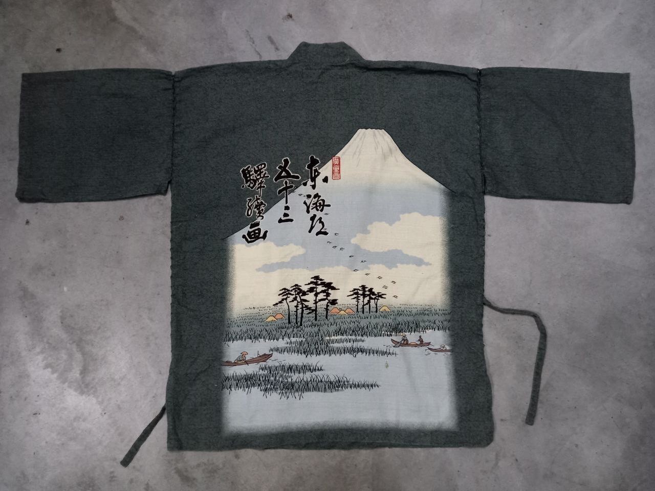Japanese Brand 🔥 RARE 🔥 Kimono Japan Dragon Cardigan Wrap Sanjuro Style Size US L / EU 52-54 / 3 - 8 Thumbnail
