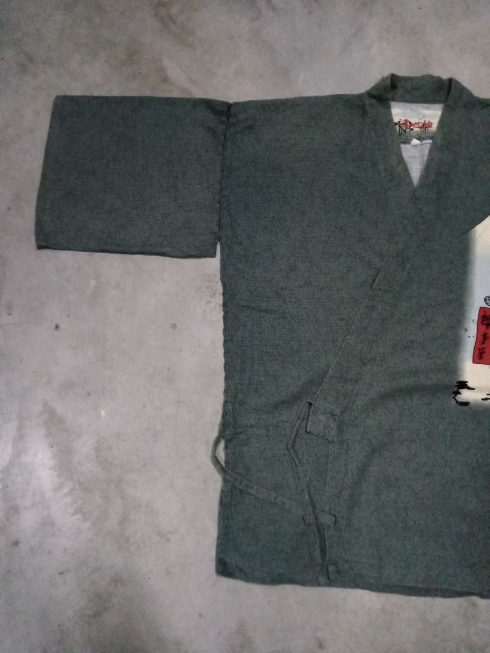 Japanese Brand 🔥 RARE 🔥 Kimono Japan Dragon Cardigan Wrap Sanjuro Style Size US L / EU 52-54 / 3 - 3 Thumbnail