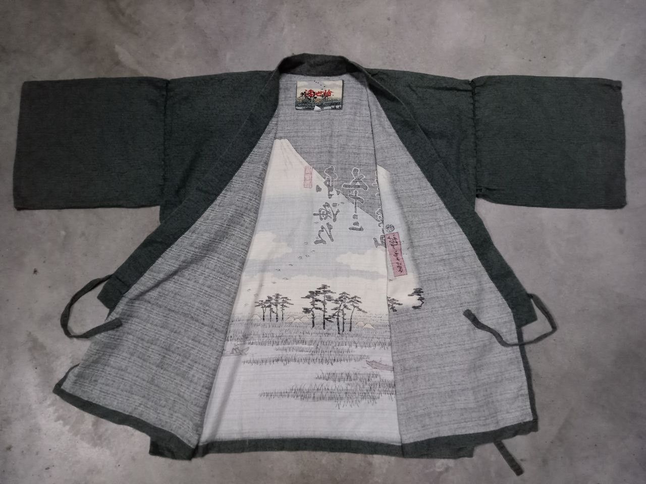 Japanese Brand 🔥 RARE 🔥 Kimono Japan Dragon Cardigan Wrap Sanjuro Style Size US L / EU 52-54 / 3 - 4 Thumbnail