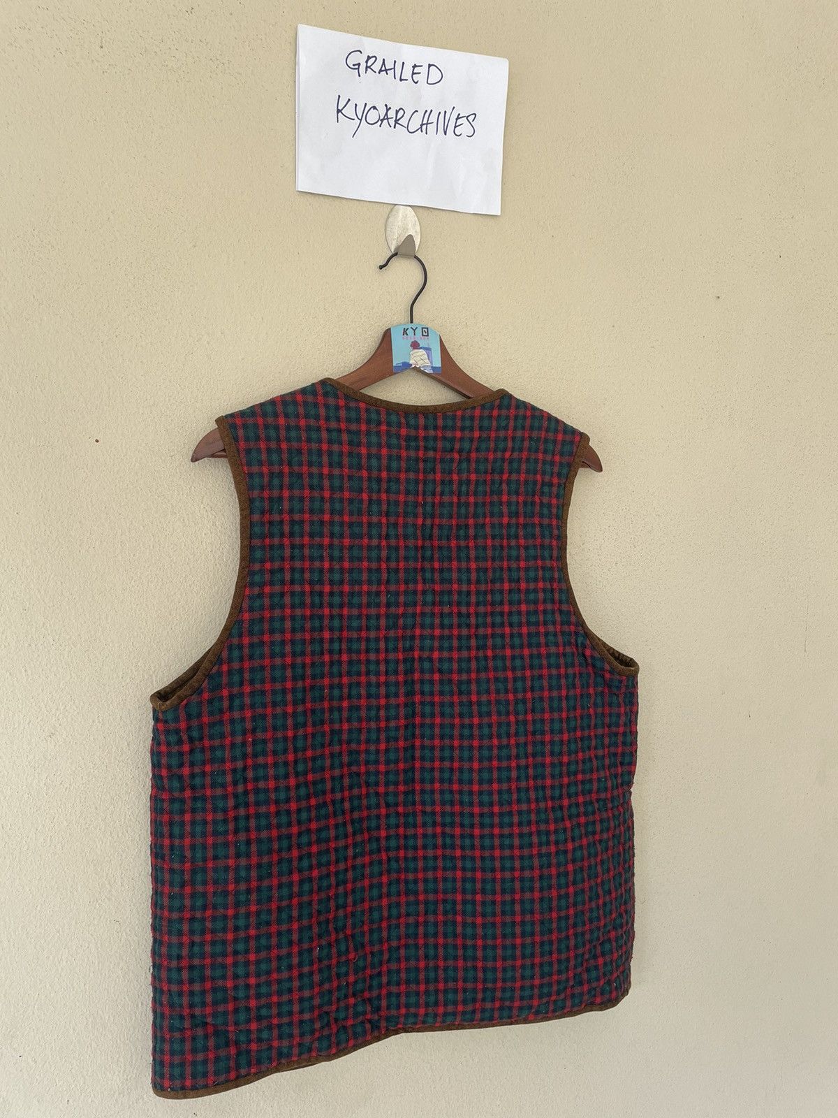 Vintage VINTAGE JAPANESE PLAID VEST Size US L / EU 52-54 / 3 - 5 Thumbnail