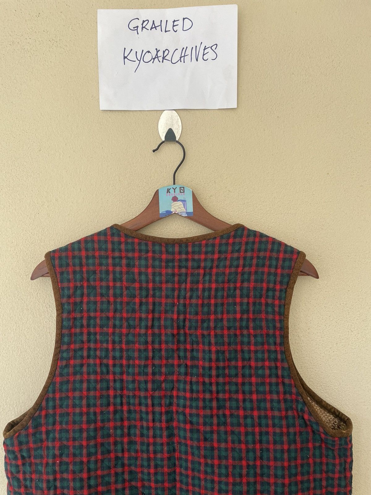 Vintage VINTAGE JAPANESE PLAID VEST Size US L / EU 52-54 / 3 - 6 Thumbnail