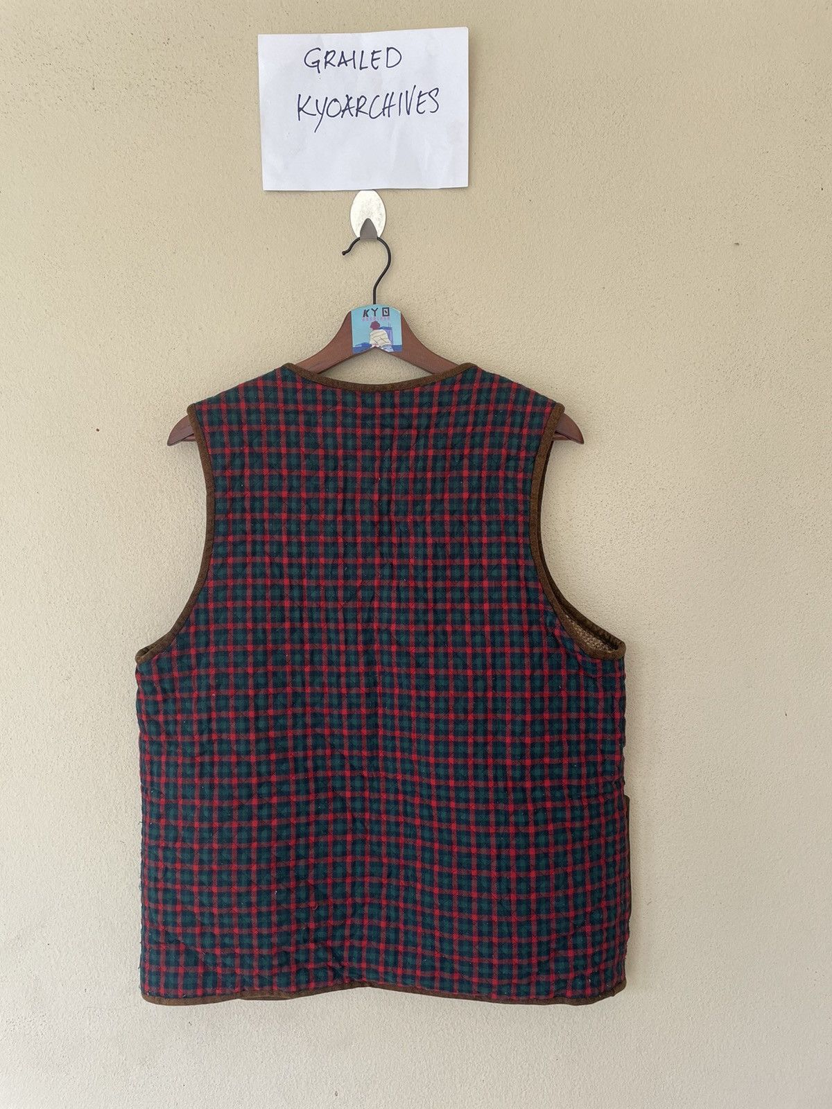 Vintage VINTAGE JAPANESE PLAID VEST Size US L / EU 52-54 / 3 - 4 Thumbnail
