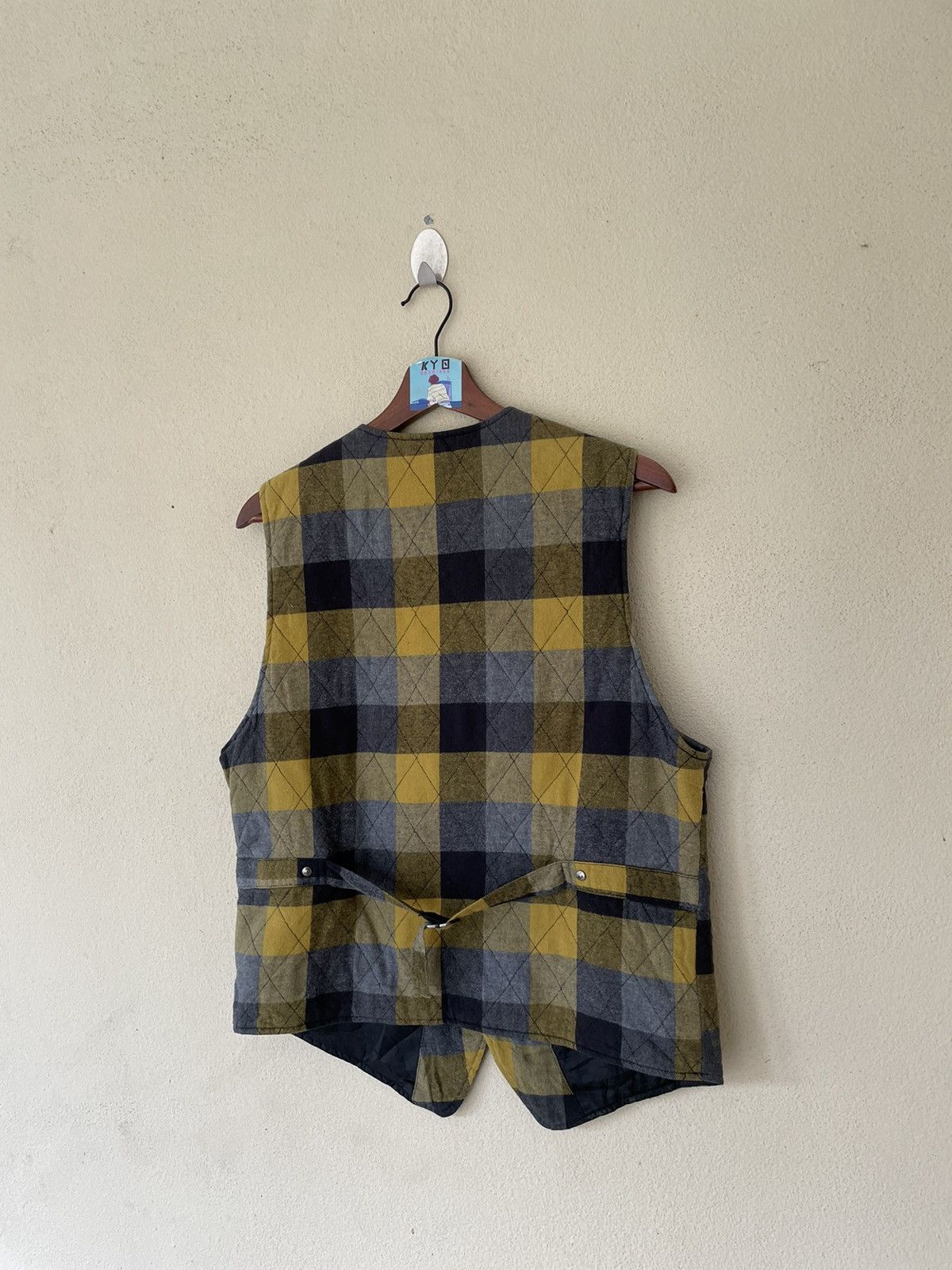 Japanese Brand PANHAND TARTAN VEST Size US L / EU 52-54 / 3 - 5 Thumbnail