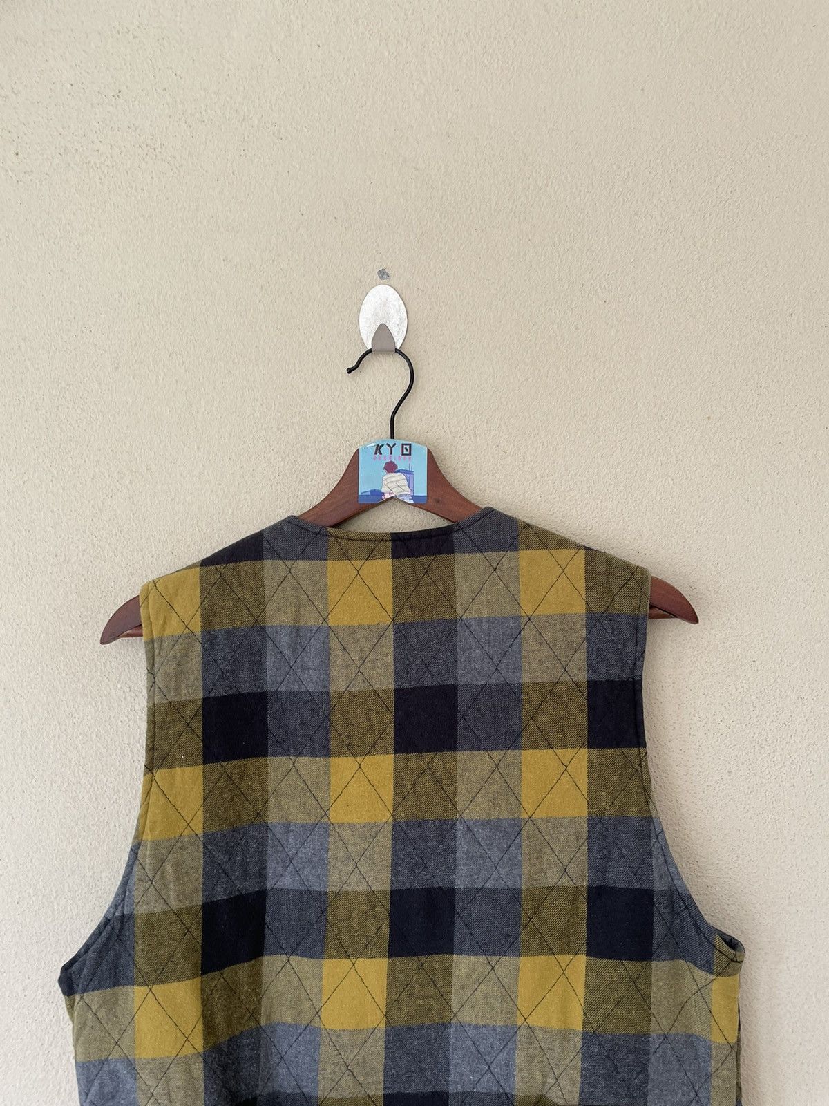 Japanese Brand PANHAND TARTAN VEST Size US L / EU 52-54 / 3 - 6 Thumbnail