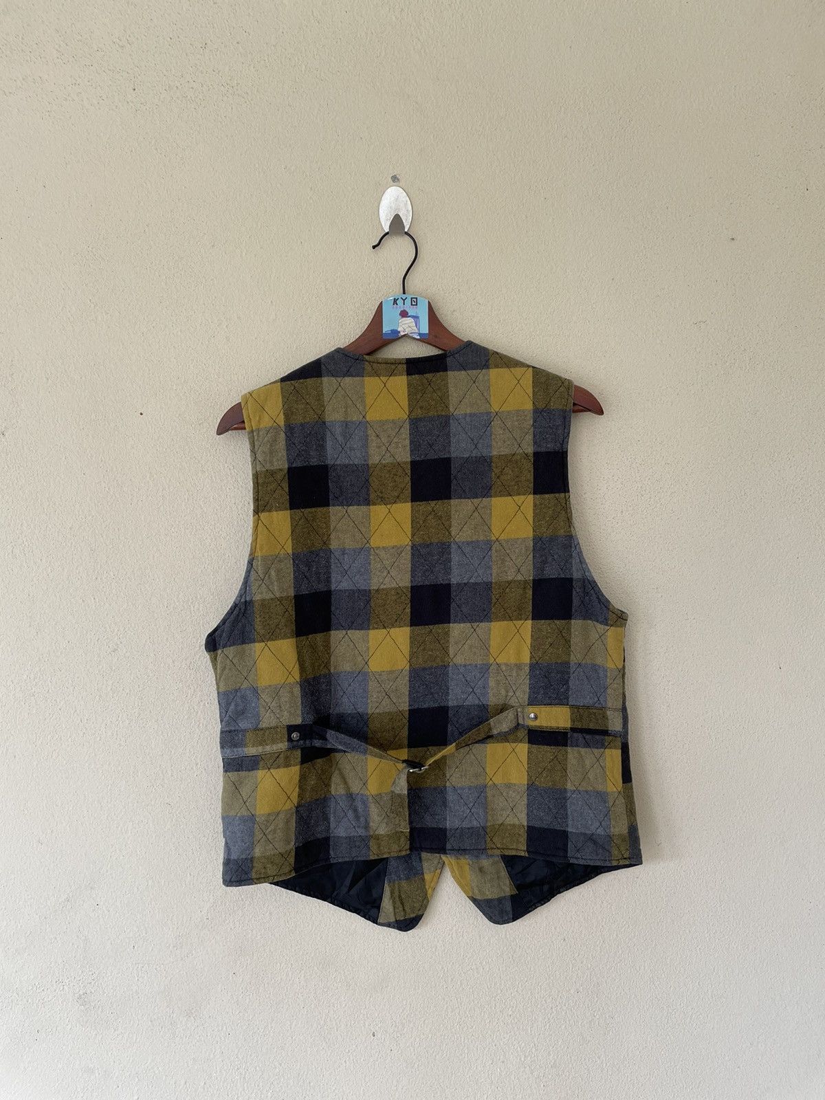 Japanese Brand PANHAND TARTAN VEST Size US L / EU 52-54 / 3 - 4 Thumbnail