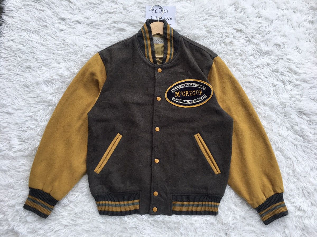 McGregor Rare Vintage 80s Mc Gregor Varsity Jacket Size US L / EU 52-54 / 3 - 1 Thumbnail