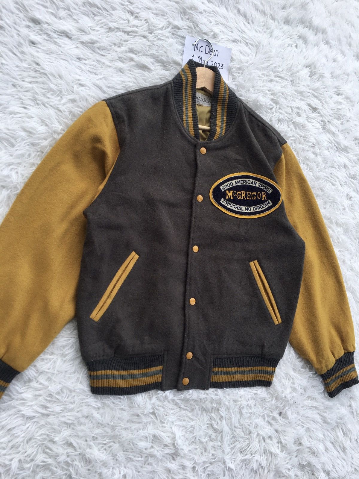 McGregor Rare Vintage 80s Mc Gregor Varsity Jacket Size US L / EU 52-54 / 3 - 3 Thumbnail
