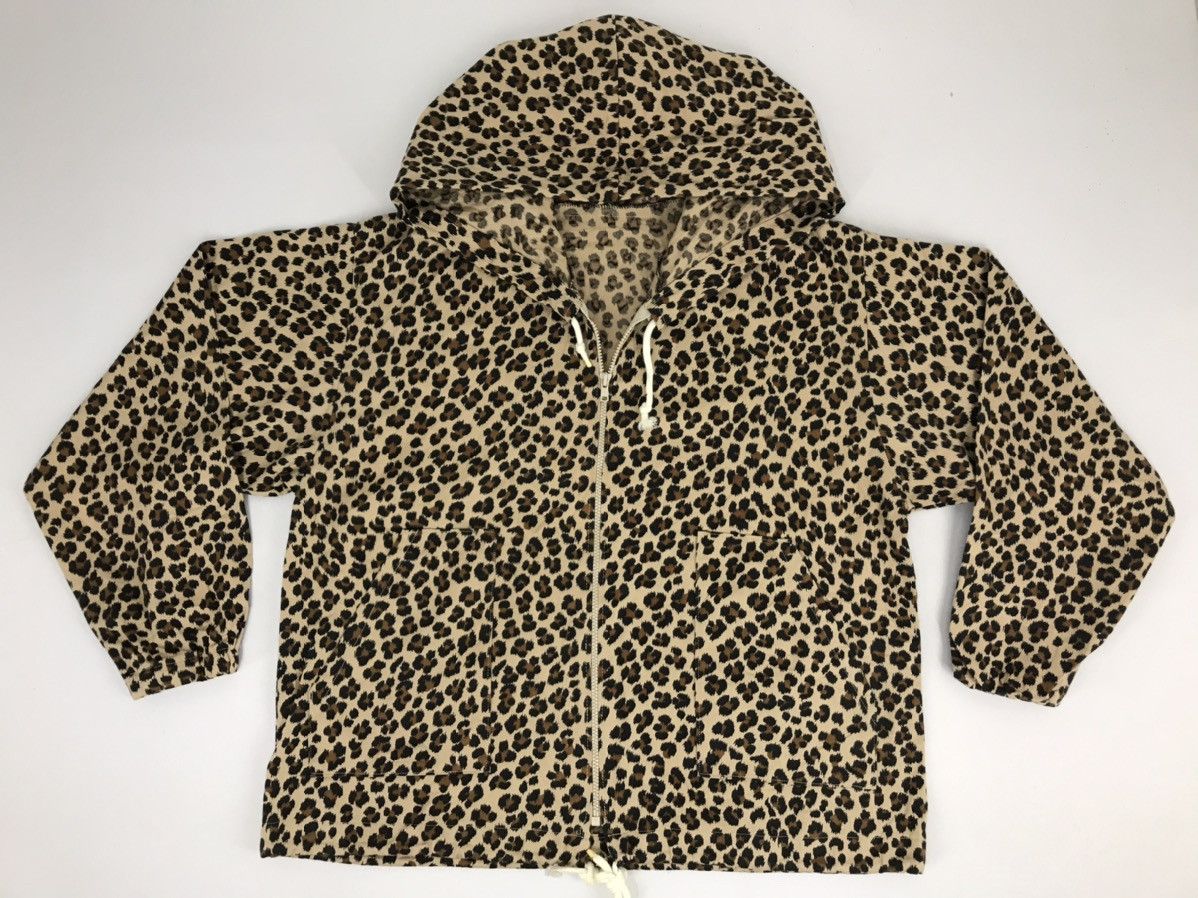 Japanese Brand × Vintage Vintage Cheetah Design All Over Hoodies Jacket Streetwear Size US M / EU 48-50 / 2 - 1 Thumbnail