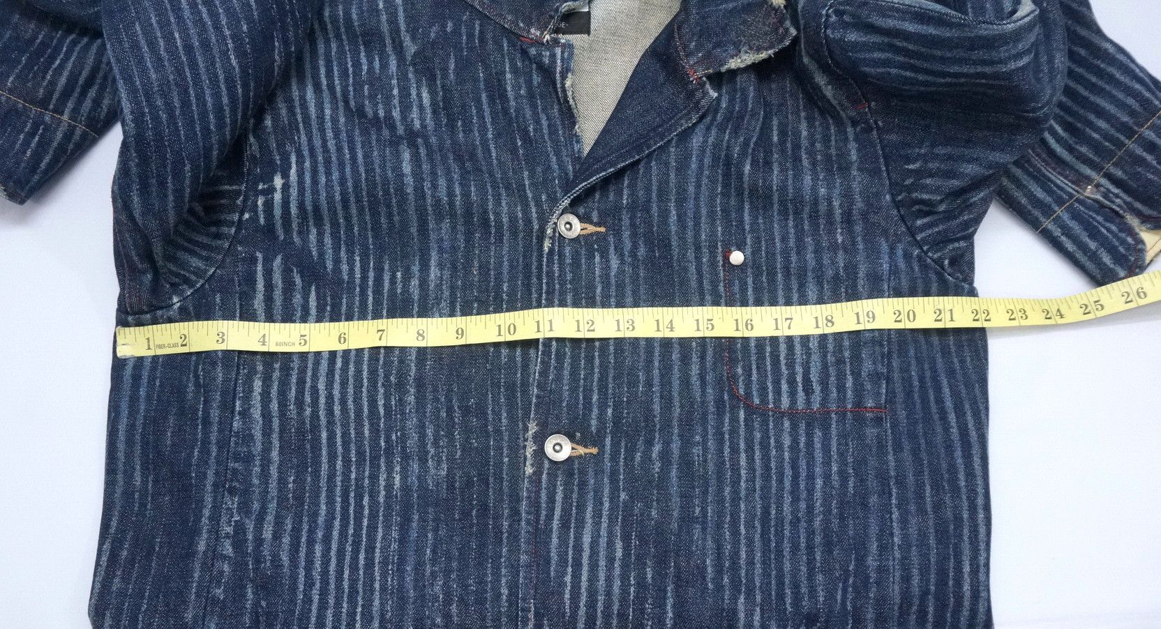 Japanese Brand Dope! Japan POWER TO THE PEOPLE Riot Striped Indigo Jacket Size US M / EU 48-50 / 2 - 7 Thumbnail