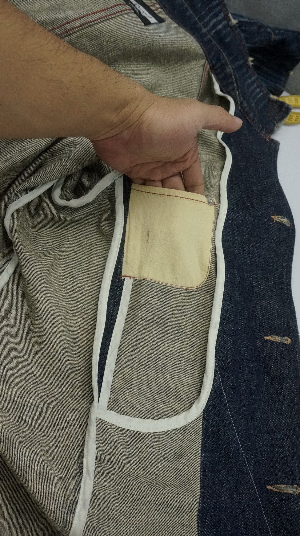 Japanese Brand Dope! Japan POWER TO THE PEOPLE Riot Striped Indigo Jacket Size US M / EU 48-50 / 2 - 14 Thumbnail