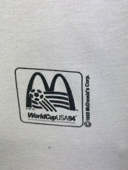 Band Tees McDonalds World Cup 94 squad T-shirt 1991 Olympic game Size US XL / EU 56 / 4 - 2 Thumbnail