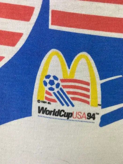 Band Tees McDonalds World Cup 94 squad T-shirt 1991 Olympic game Size US XL / EU 56 / 4 - 4 Thumbnail