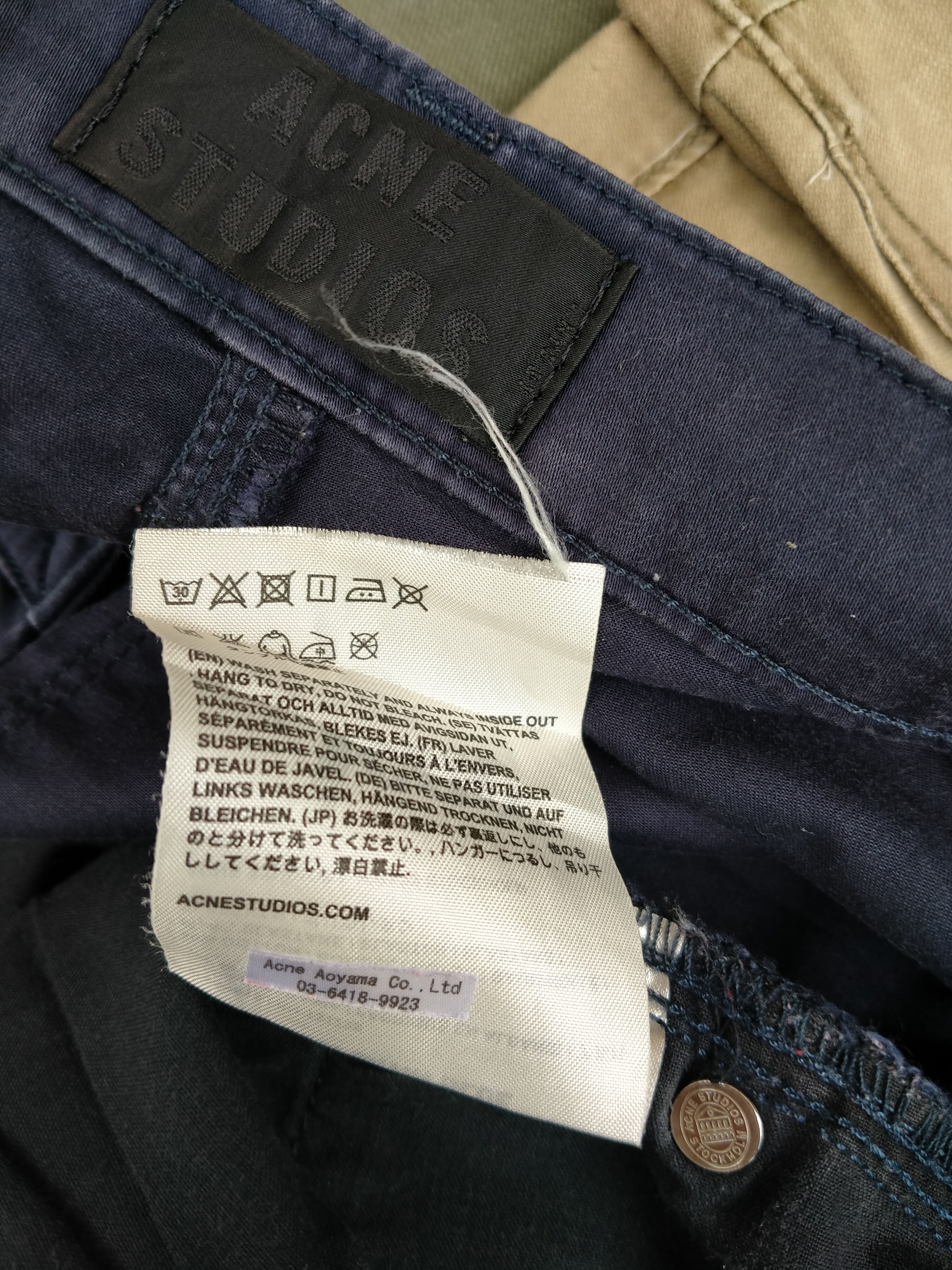 Acne Studios Acne Studio Max Satin Blue Size US 32 / EU 48 - 6 Thumbnail