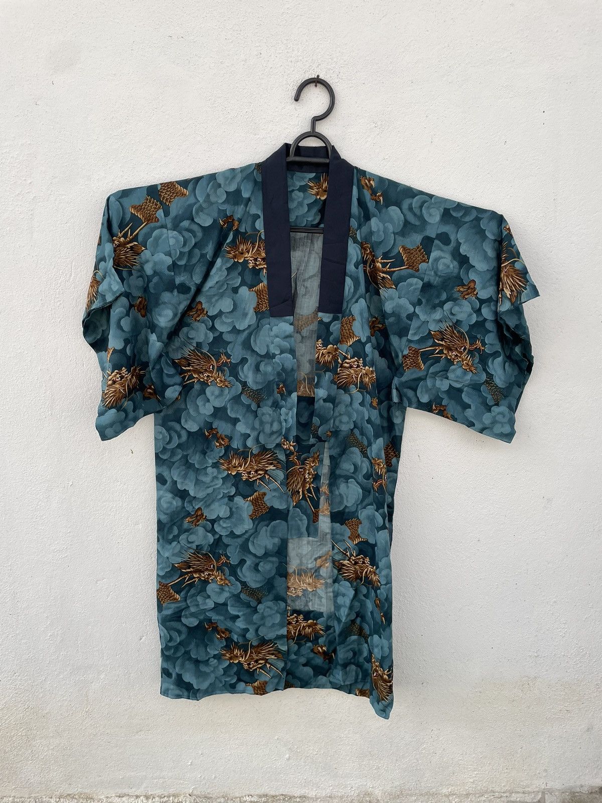 Vintage Vintage Dragon Monogram Light Kimono Size US S / EU 44-46 / 1 - 1 Thumbnail