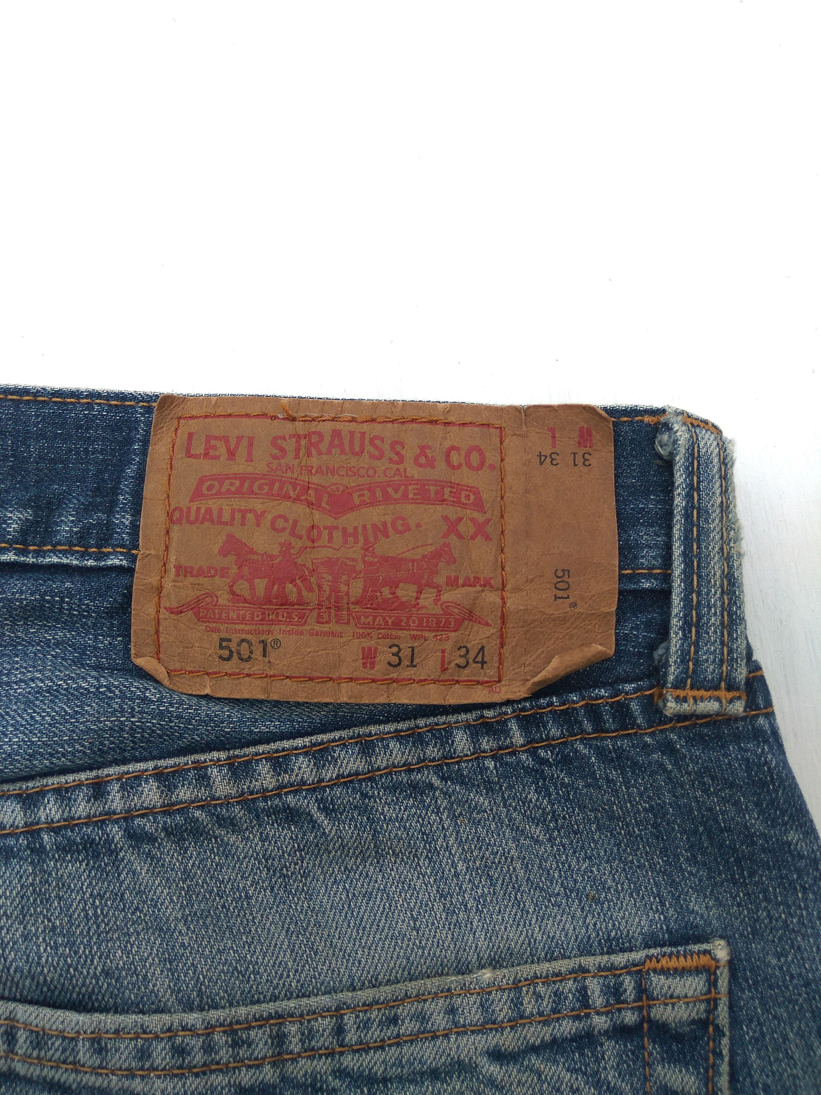 Vintage Levis Jeans 501 Distressed Trashed Faded