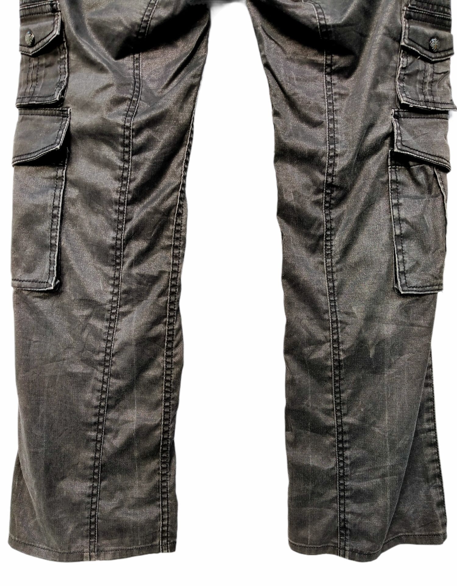 Japanese Brand RIELABO Shinny Black Seditionaries Cargo Trouser Pant Size US 33 - 9 Thumbnail
