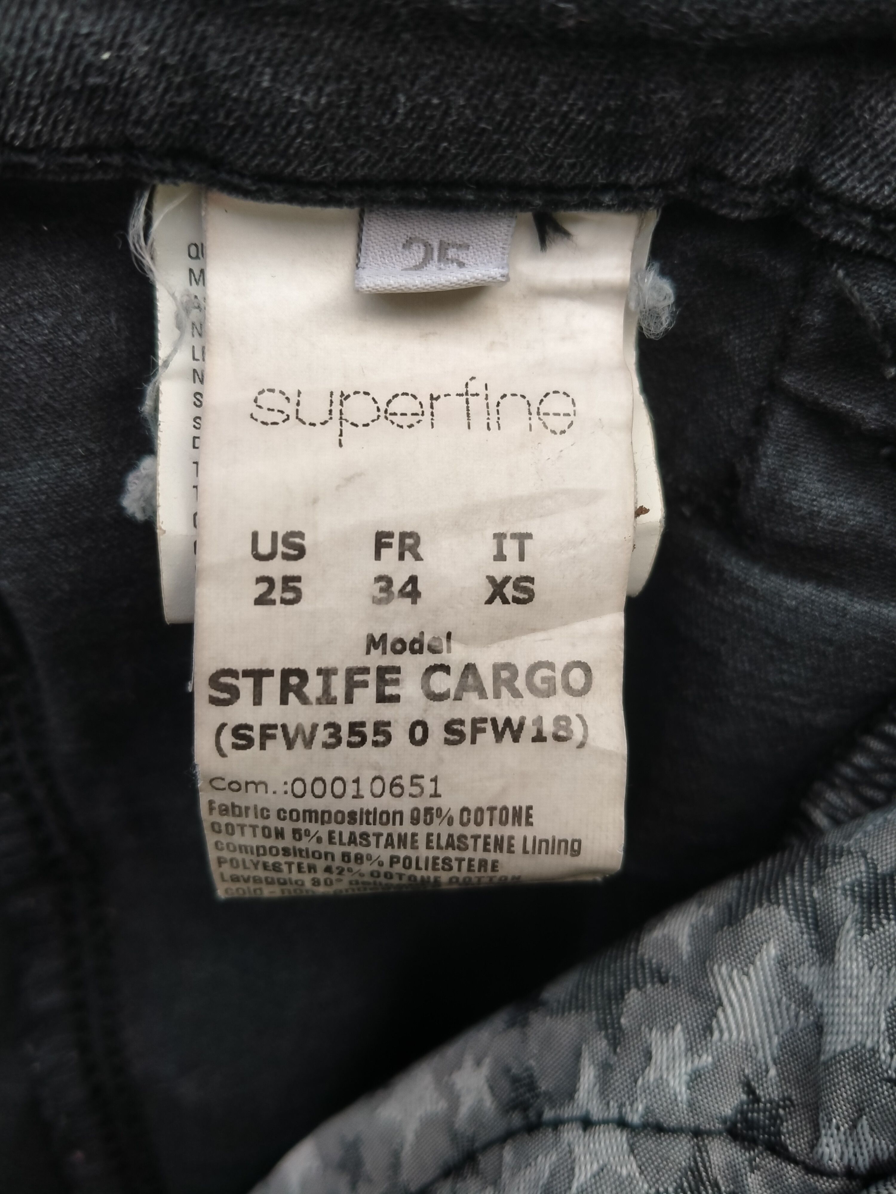 Superfine Superfine Strife Cargo Curve Skinny Elastic Distressed Size US 27 - 8 Thumbnail