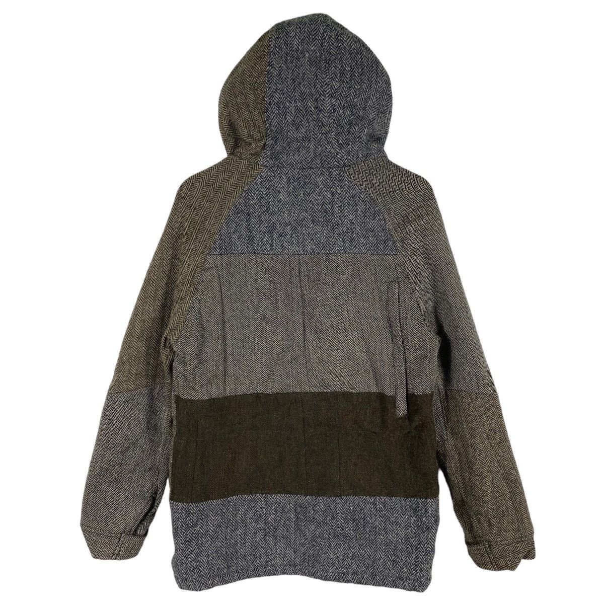 Harris Tweed × Vintage Vintage Harris Tweed Patchwork Wool Hoodie Jacket M Size Size US M / EU 48-50 / 2 - 9 Thumbnail