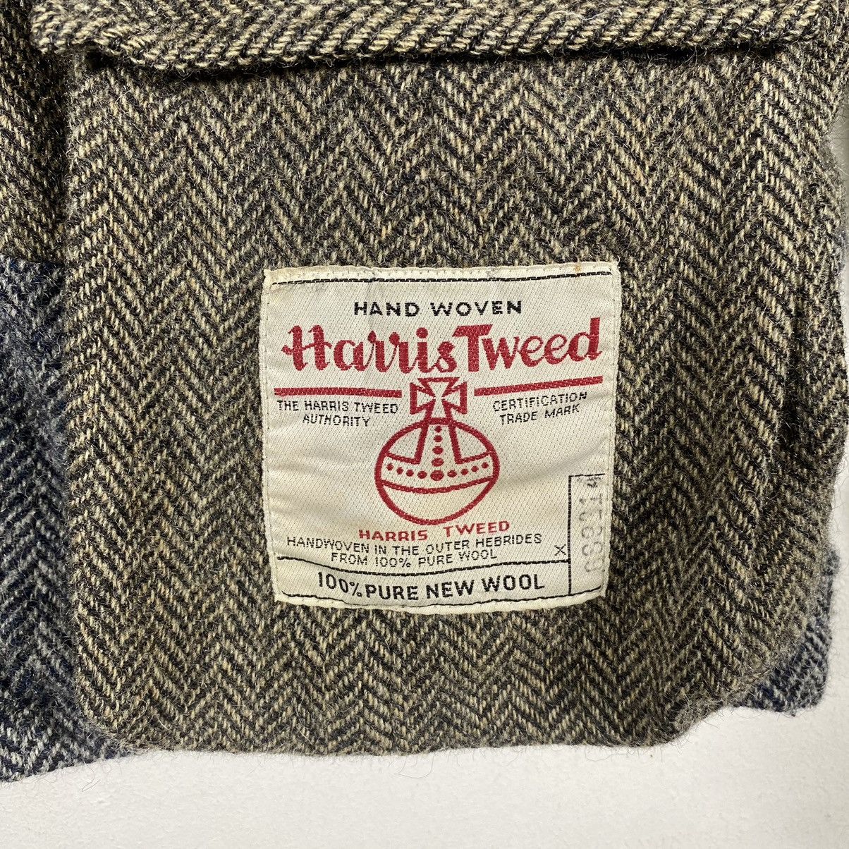 Harris Tweed × Vintage Vintage Harris Tweed Patchwork Wool Hoodie Jacket M Size Size US M / EU 48-50 / 2 - 8 Thumbnail
