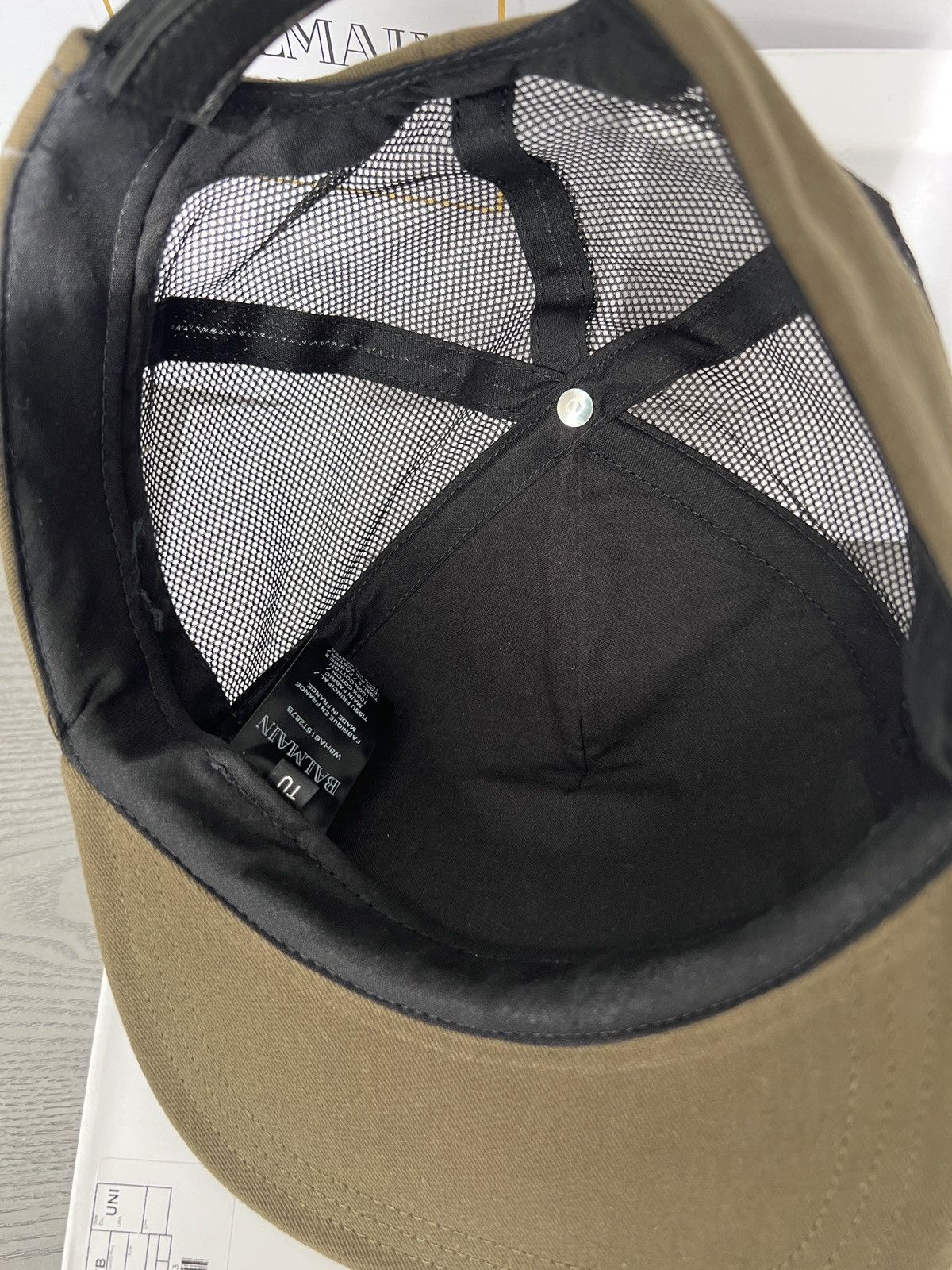 Balmain Balmain Paris logo khaki green cap Size ONE SIZE - 12 Thumbnail