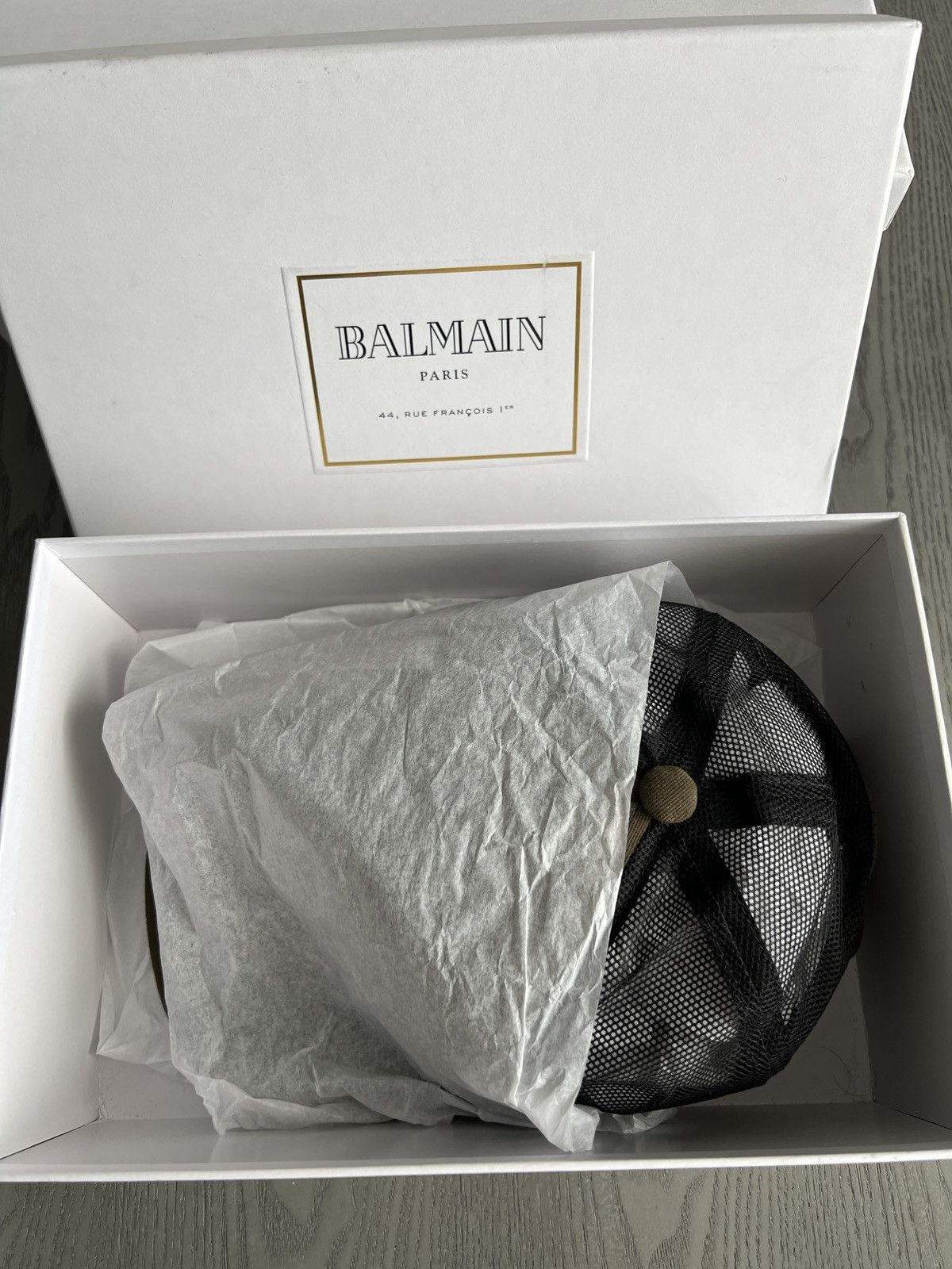 Balmain Balmain Paris logo khaki green cap Size ONE SIZE - 16 Thumbnail