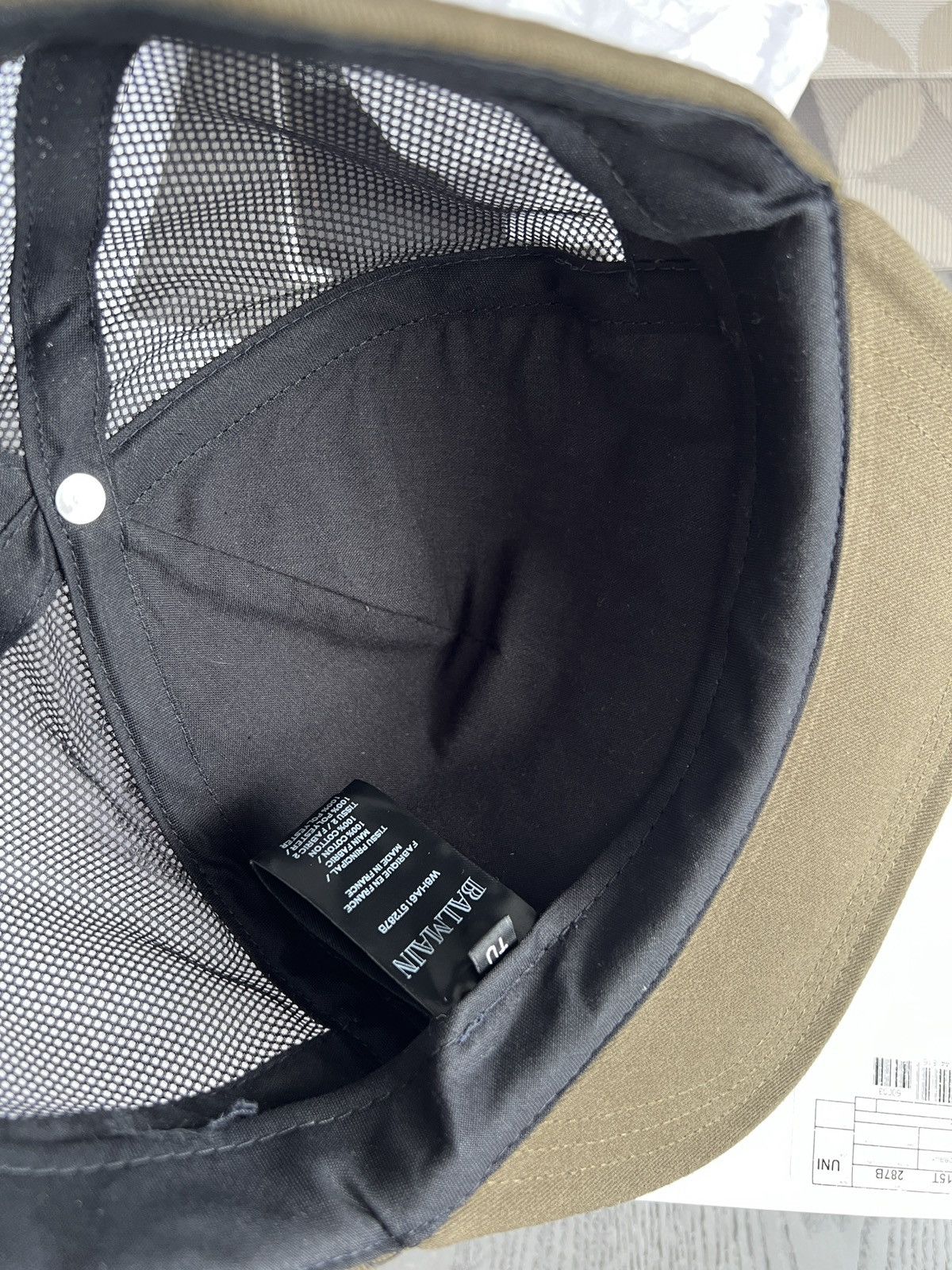 Balmain Balmain Paris logo khaki green cap Size ONE SIZE - 13 Thumbnail
