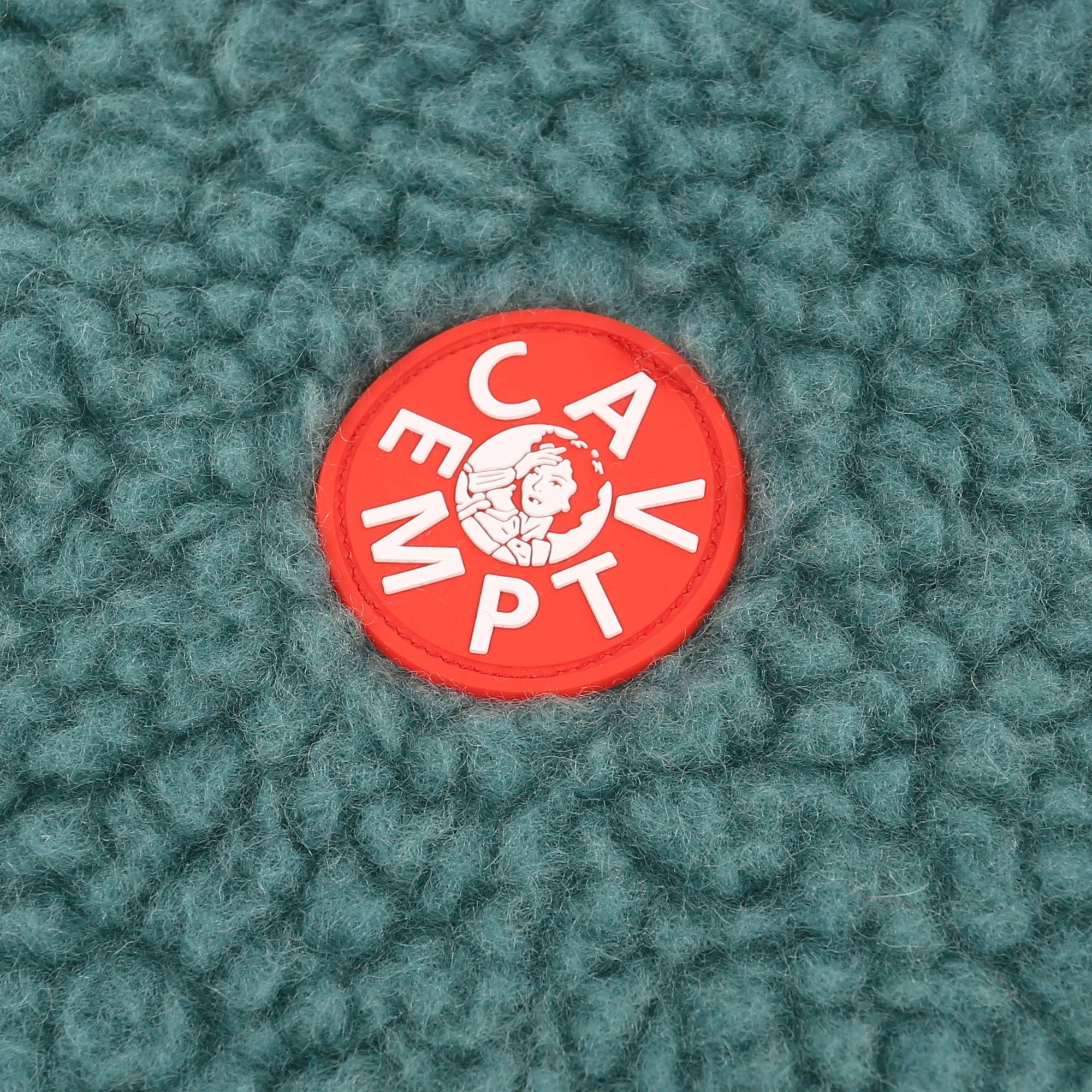 Cav Empt 💚 SS22 Cav Empt Wool Boa Fleece Half Zip Jacket Green Size US L / EU 52-54 / 3 - 11 Thumbnail