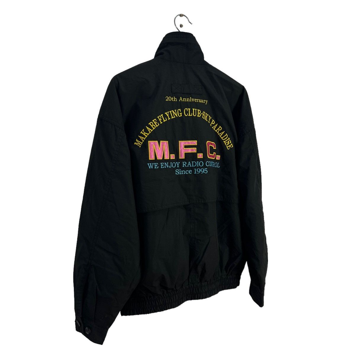 Japanese Brand VINTAGE BOMBER JACKET CROSS WOOD FLYING MILITARY DESIGN Size US L / EU 52-54 / 3 - 2 Thumbnail